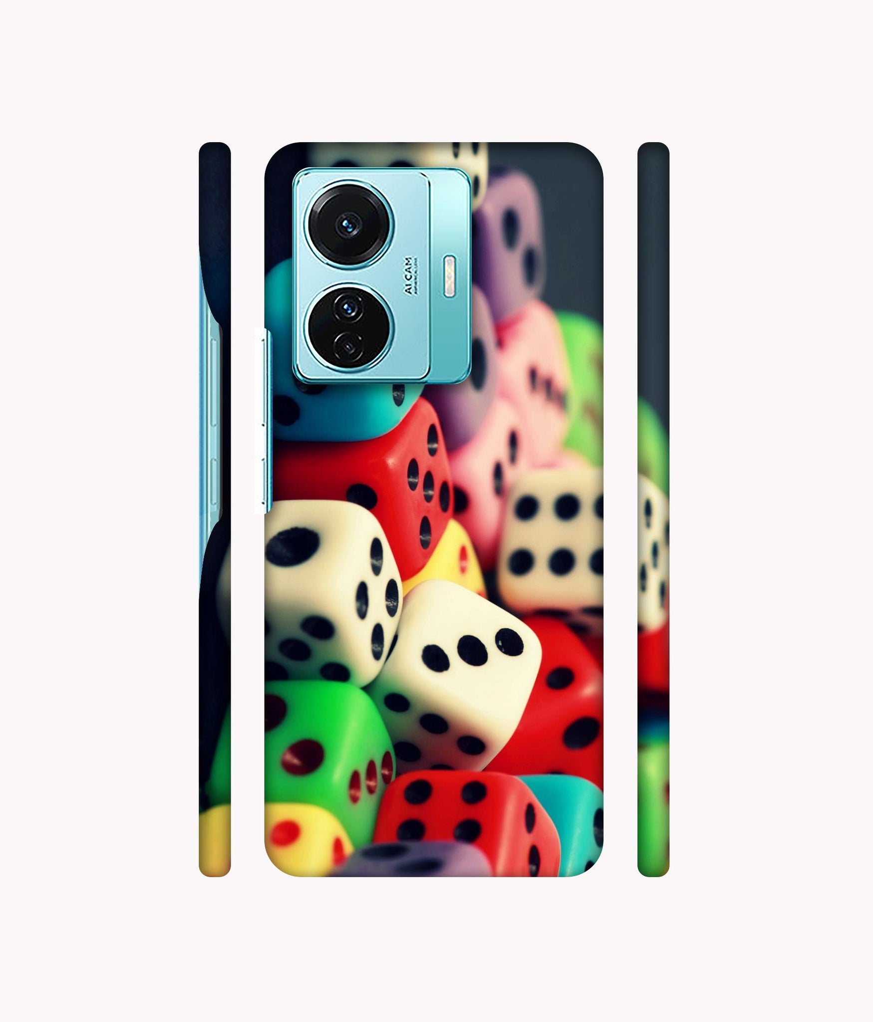 Dice Designer Hard Back Cover for Vivo T1 Pro 5G