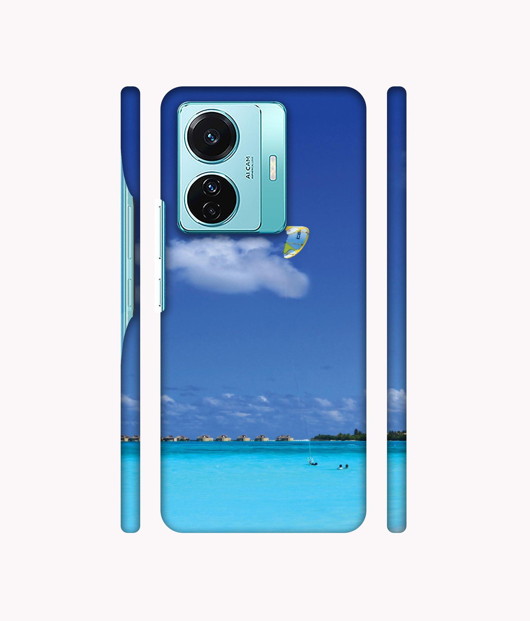 Maldivies Ocean Designer Hard Back Cover for Vivo T1 Pro 5G