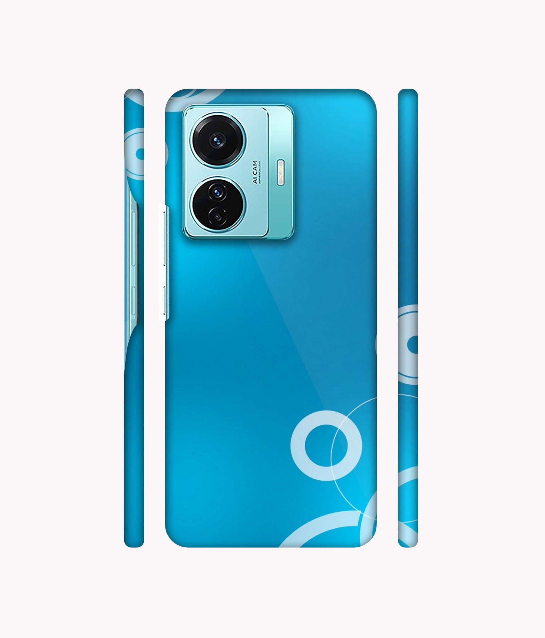 Circle Background Designer Hard Back Cover for Vivo T1 Pro 5G
