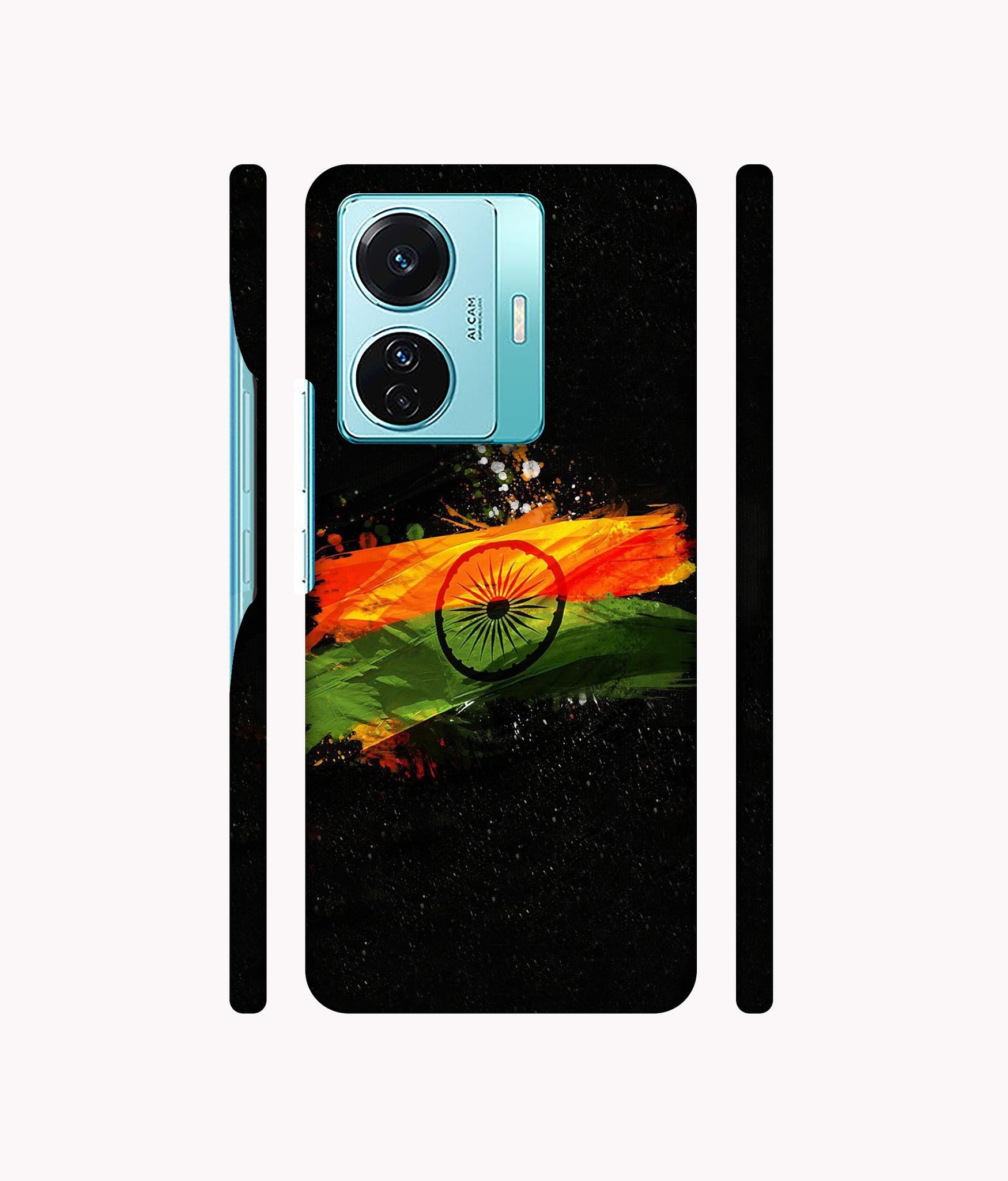 Indian Flag Designer Hard Back Cover for Vivo T1 Pro 5G