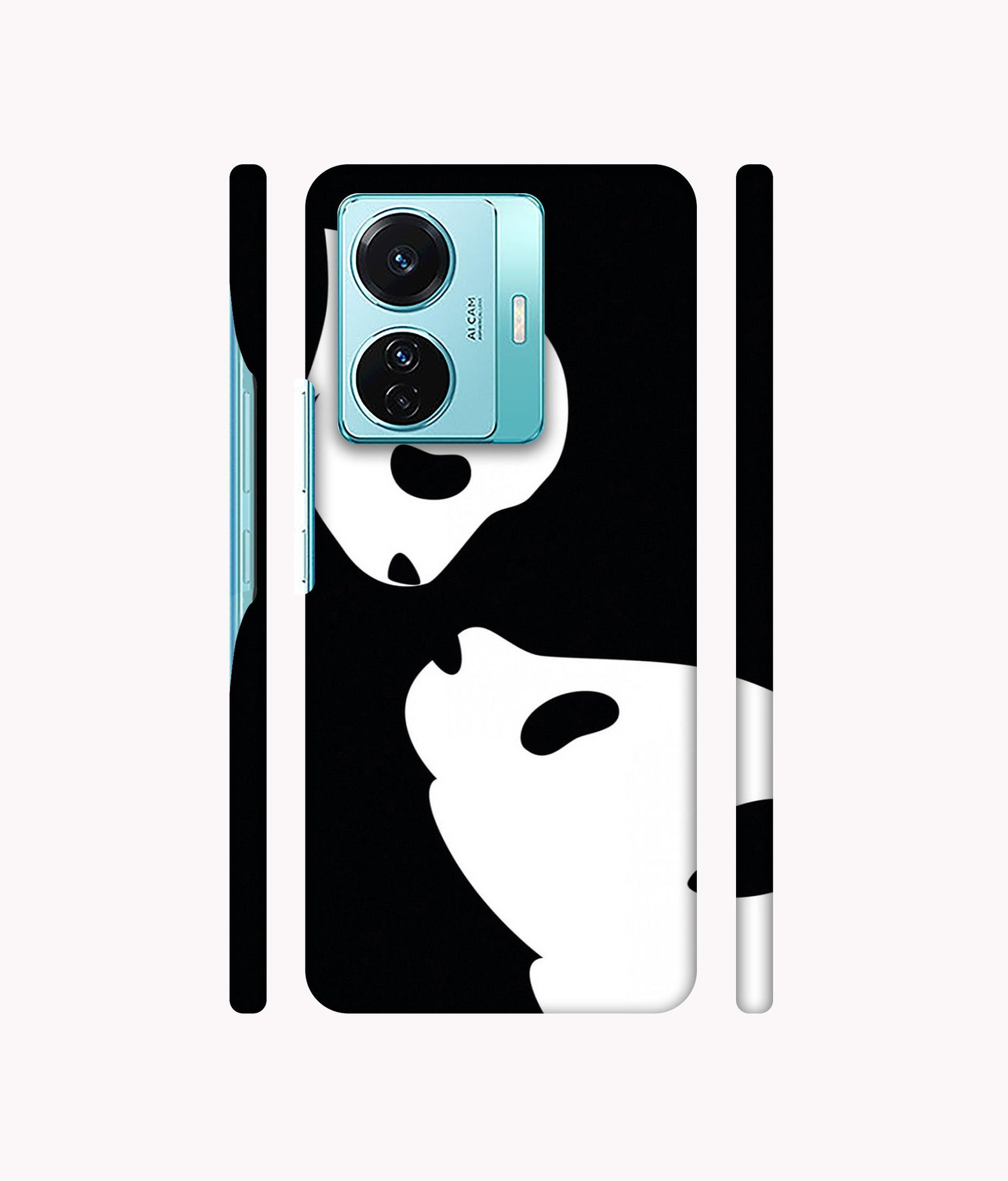 Panda Drawing Designer Hard Back Cover for Vivo T1 Pro 5G