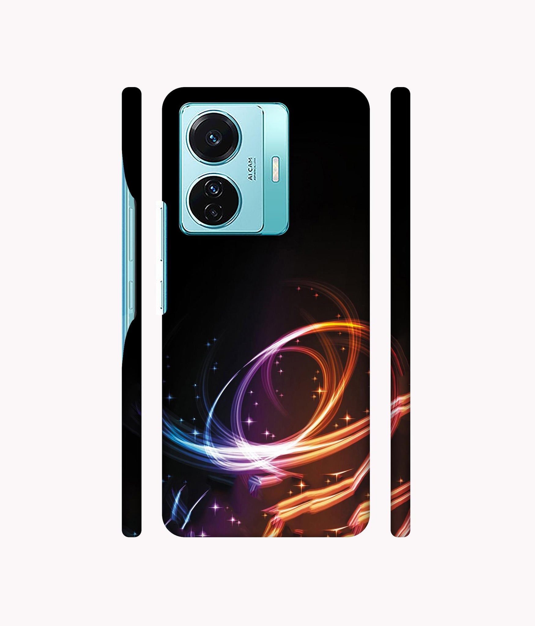 Abstract Background Designer Hard Back Cover for Vivo T1 Pro 5G