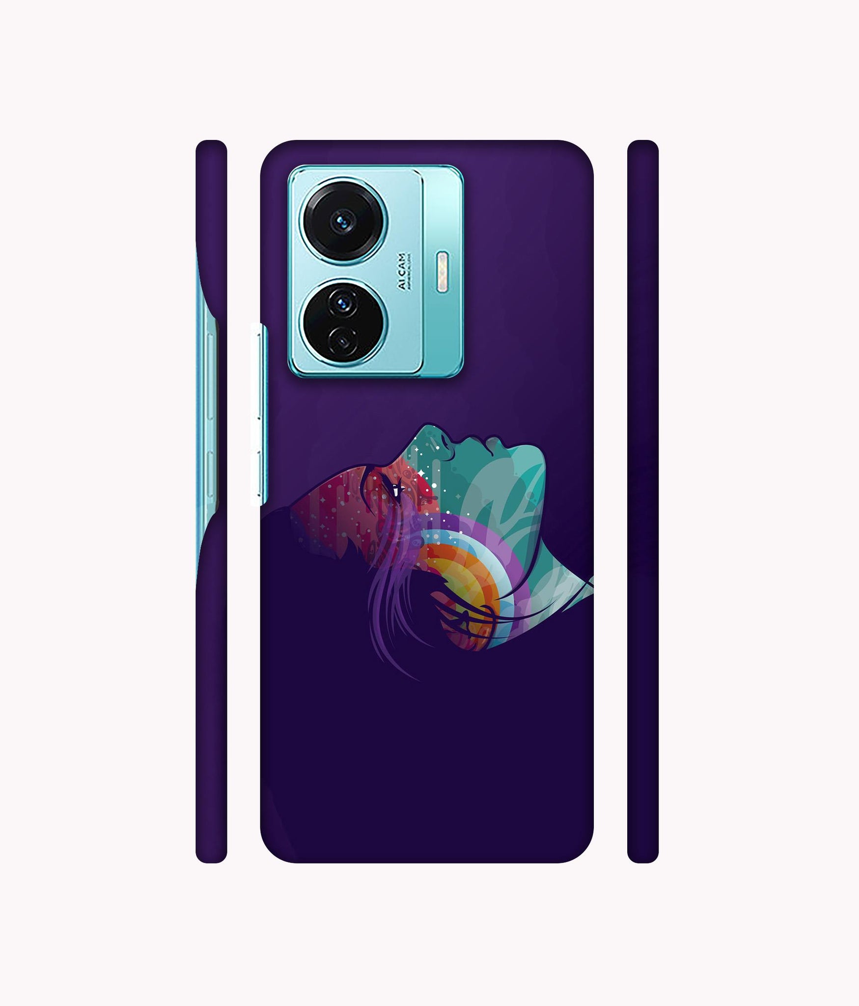 Vector Girl Designer Hard Back Cover for Vivo T1 Pro 5G