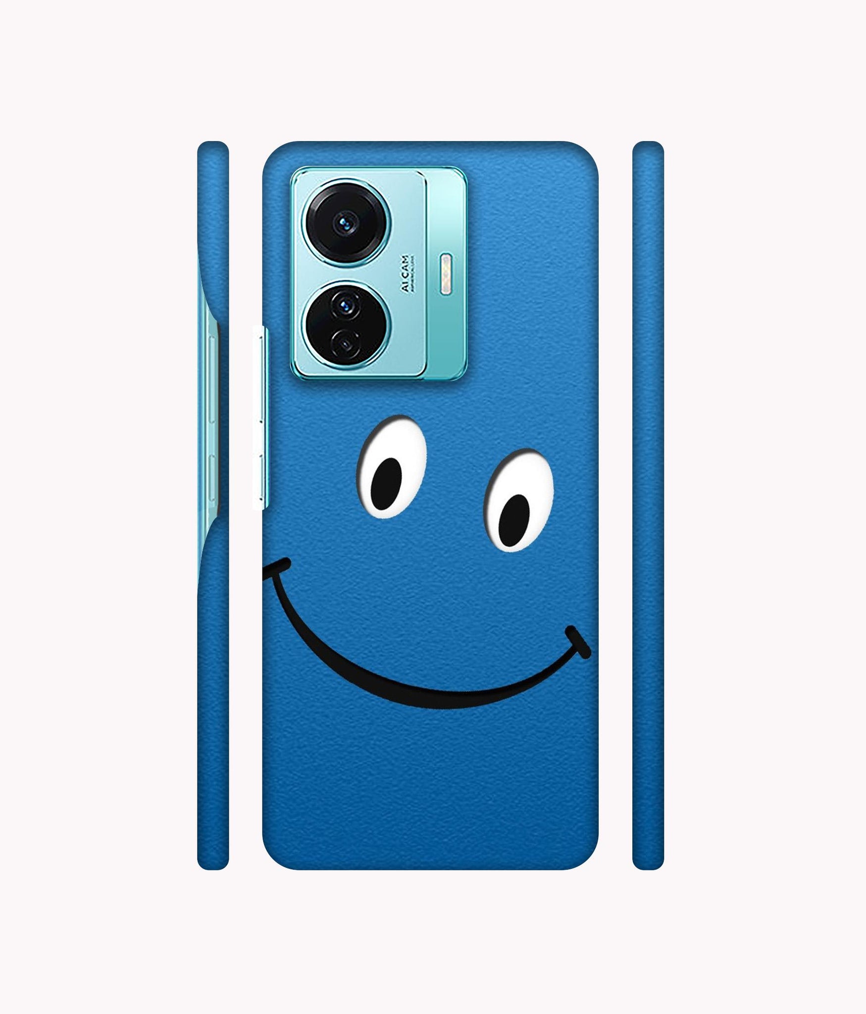 Smile Face Designer Hard Back Cover for Vivo T1 Pro 5G
