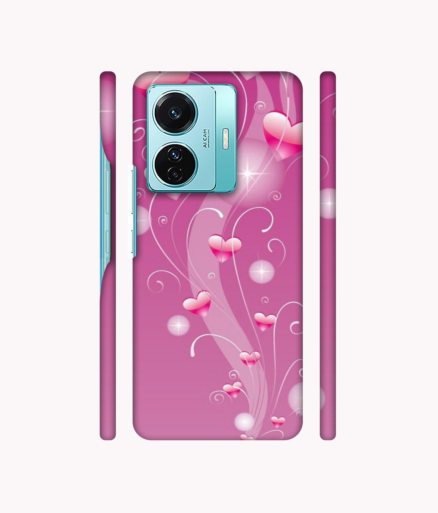 Tea White Designer Hard Back Cover for Vivo T1 Pro 5G