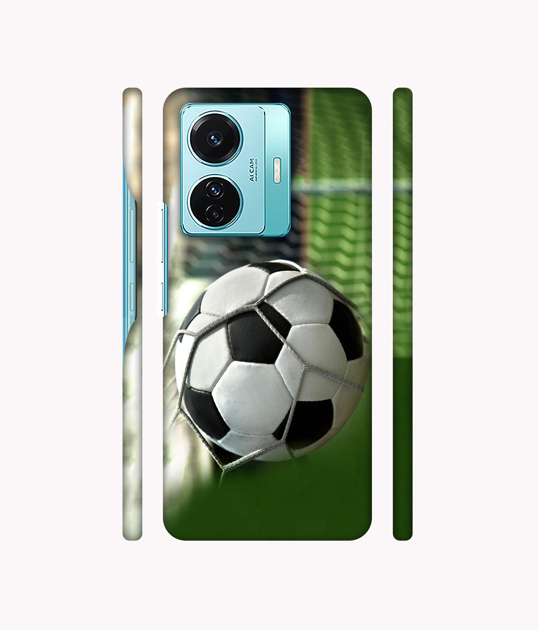 Football Designer Hard Back Cover for Vivo T1 Pro 5G