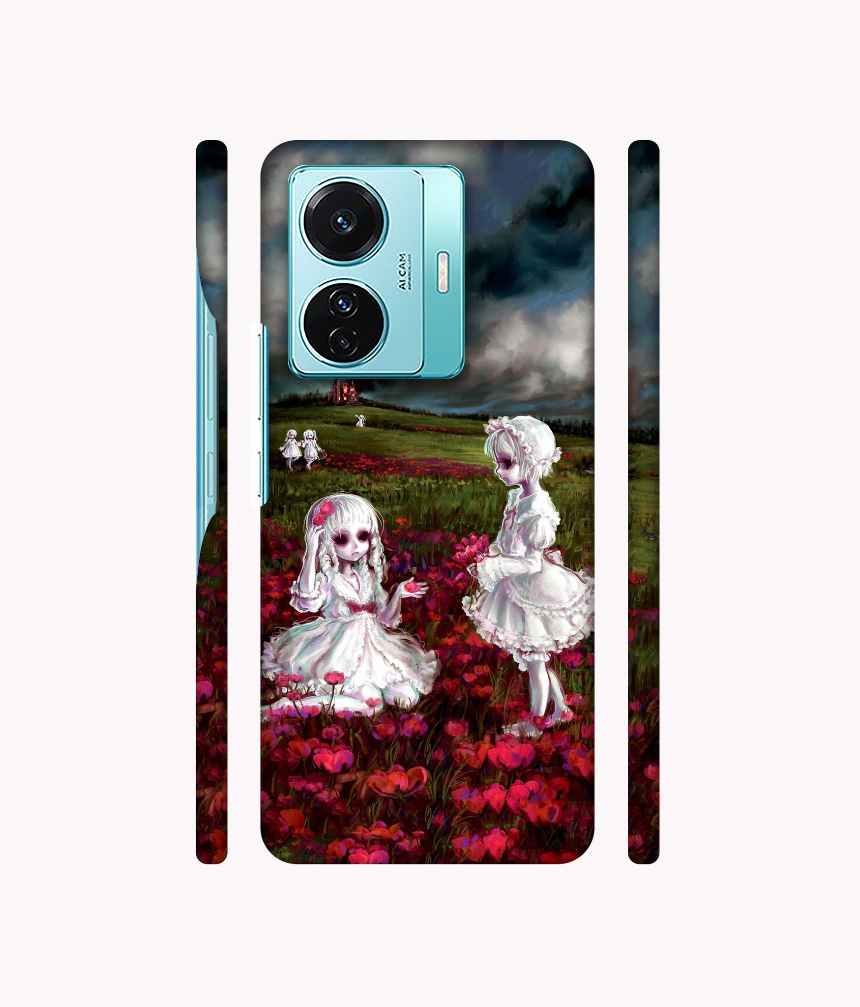 Vampires Girls Designer Hard Back Cover for Vivo T1 Pro 5G