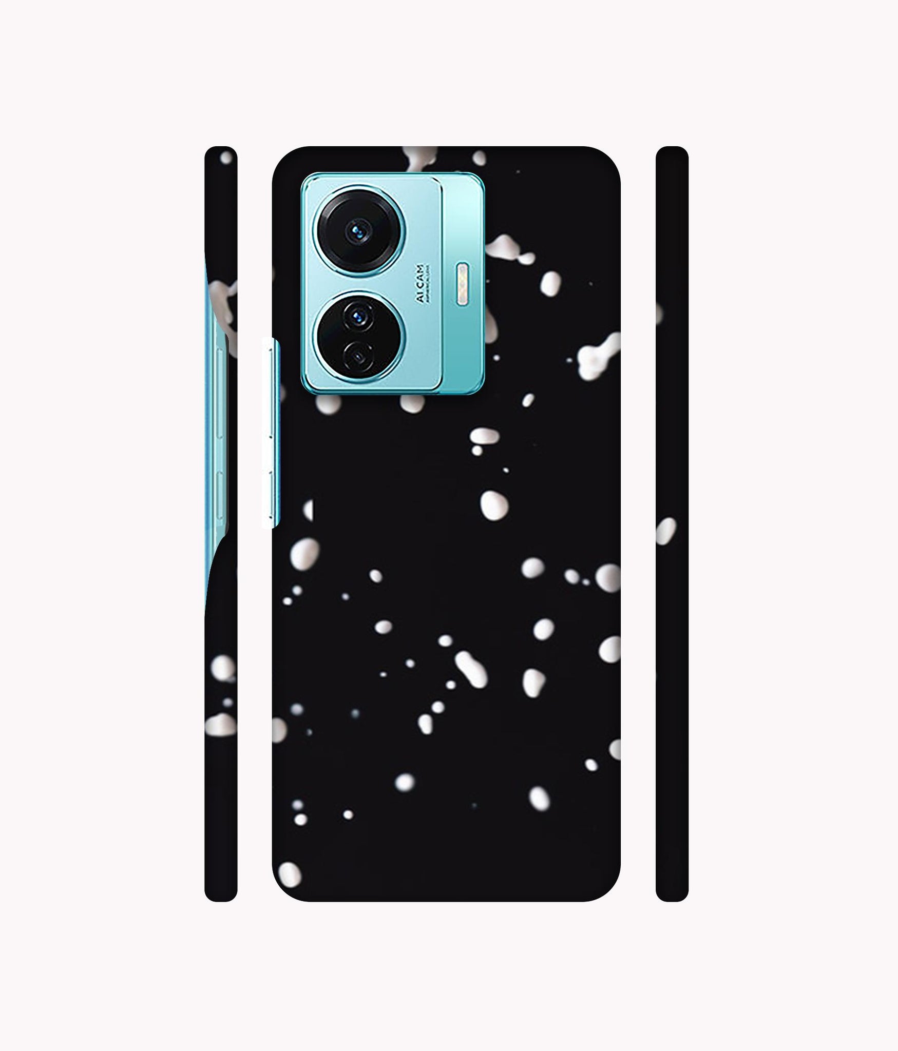 Milk Splash Designer Hard Back Cover for Vivo T1 Pro 5G