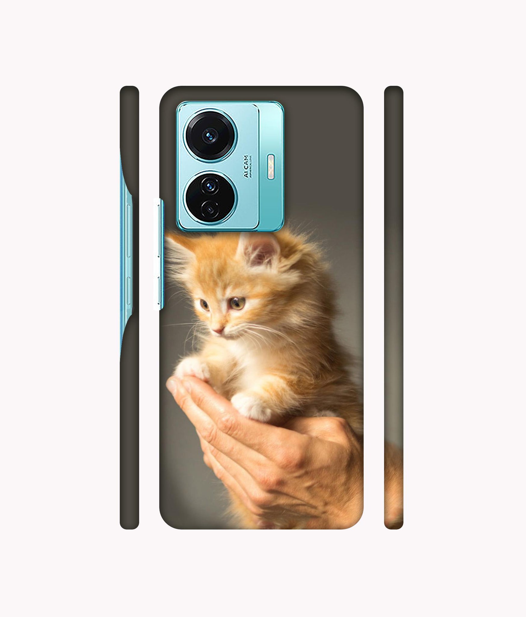 Cute Kitten Designer Hard Back Cover for Vivo T1 Pro 5G
