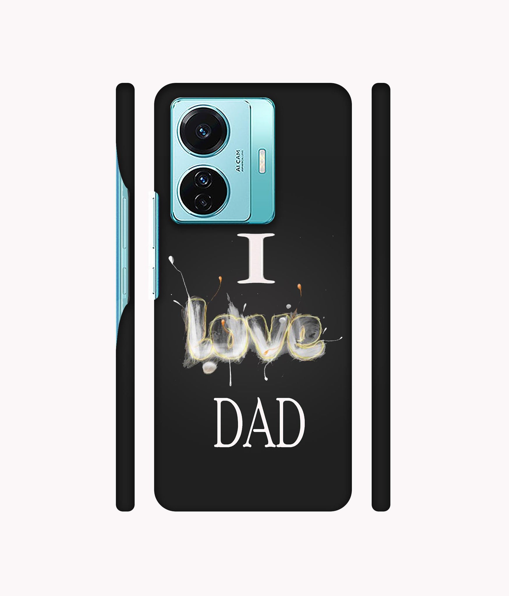 Happy Quote Designer Hard Back Cover for Vivo T1 Pro 5G