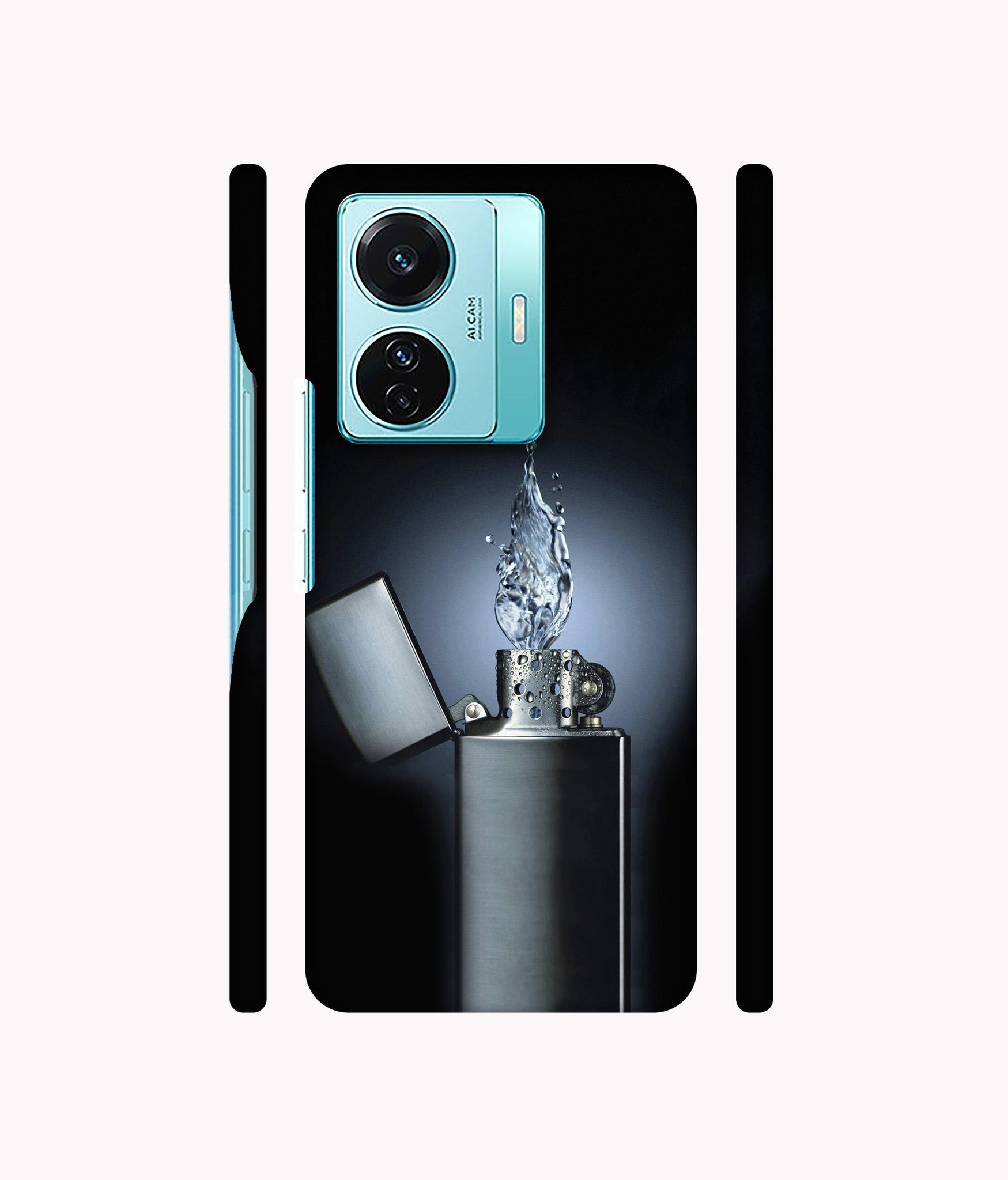 Water Lighter Designer Hard Back Cover for Vivo T1 Pro 5G