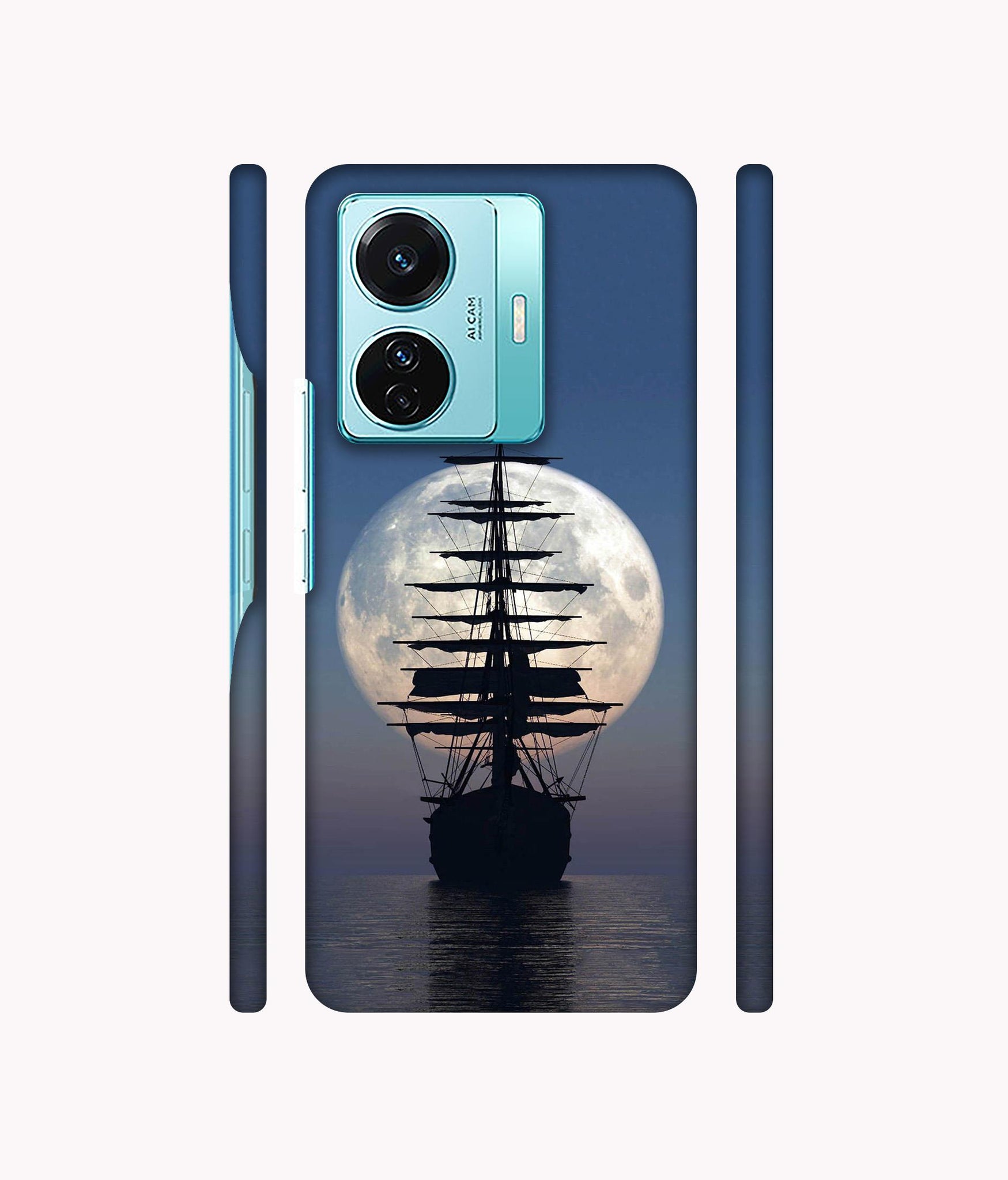 Sea Sunset Designer Hard Back Cover for Vivo T1 Pro 5G