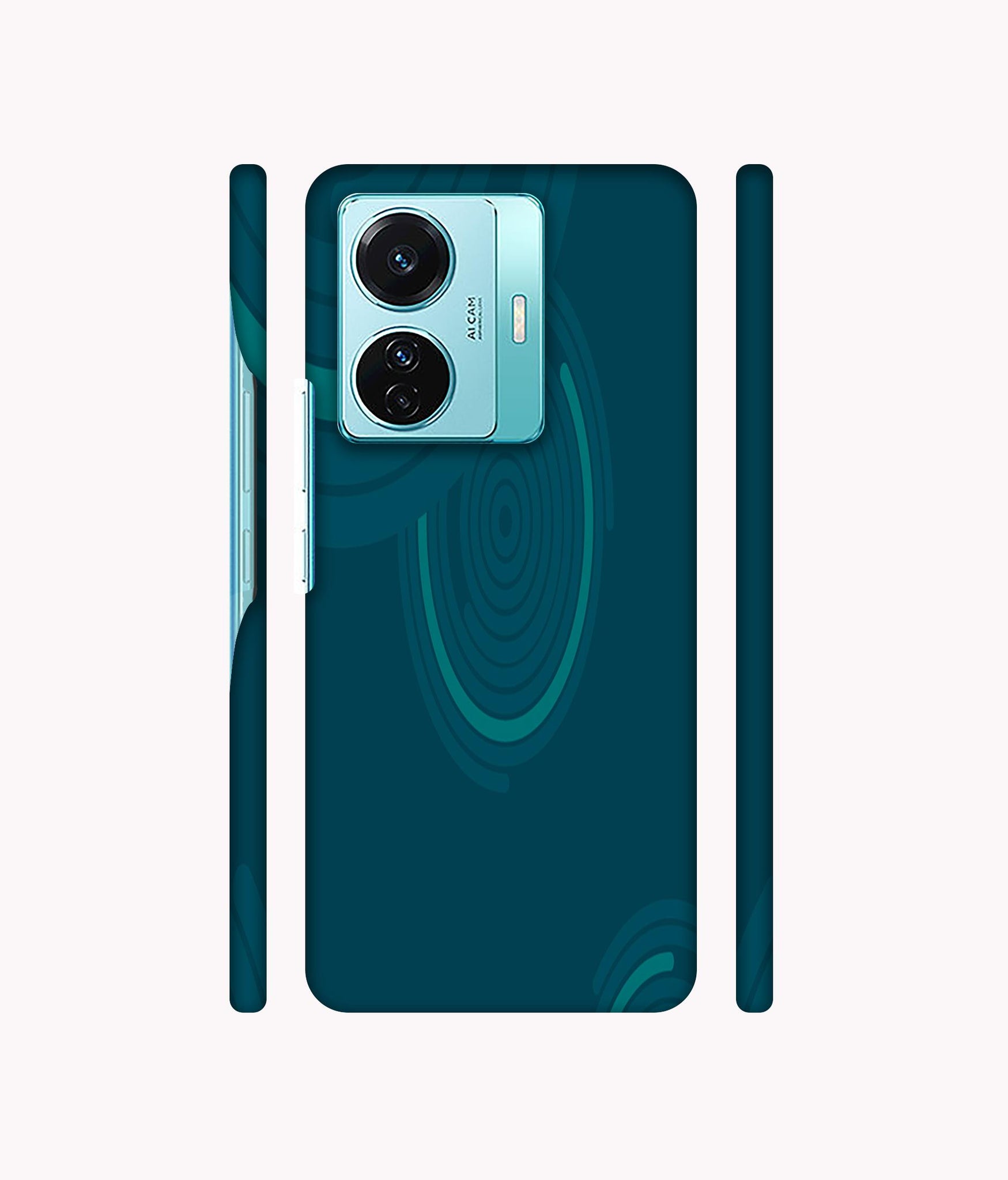 Round Texture Designer Hard Back Cover for Vivo T1 Pro 5G