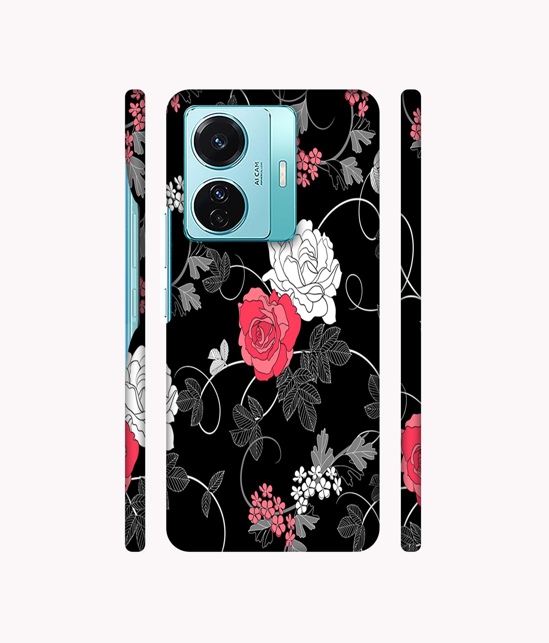 Roses Designer Hard Back Cover for Vivo T1 Pro 5G