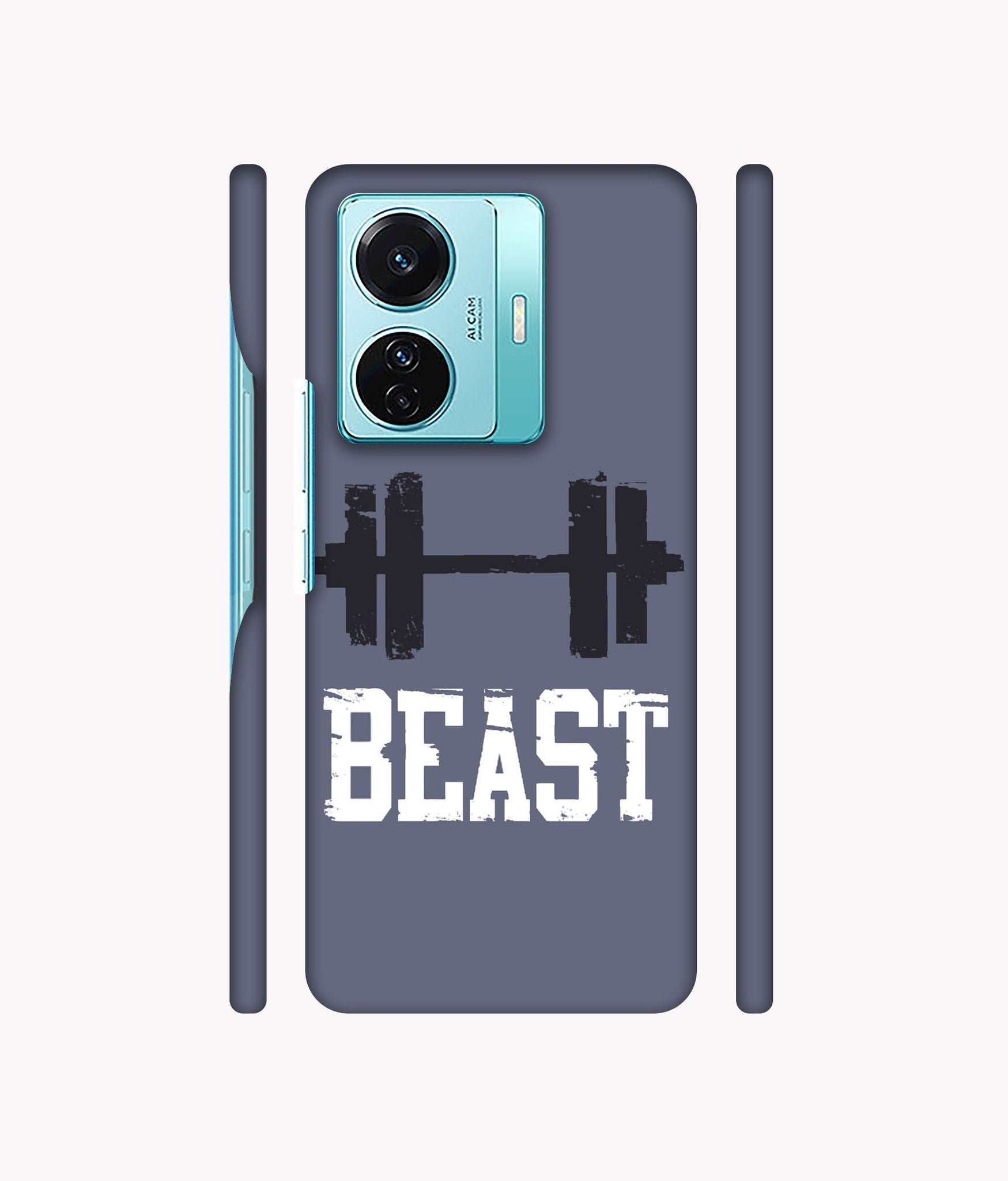 Beast Gym Designer Hard Back Cover for Vivo T1 Pro 5G