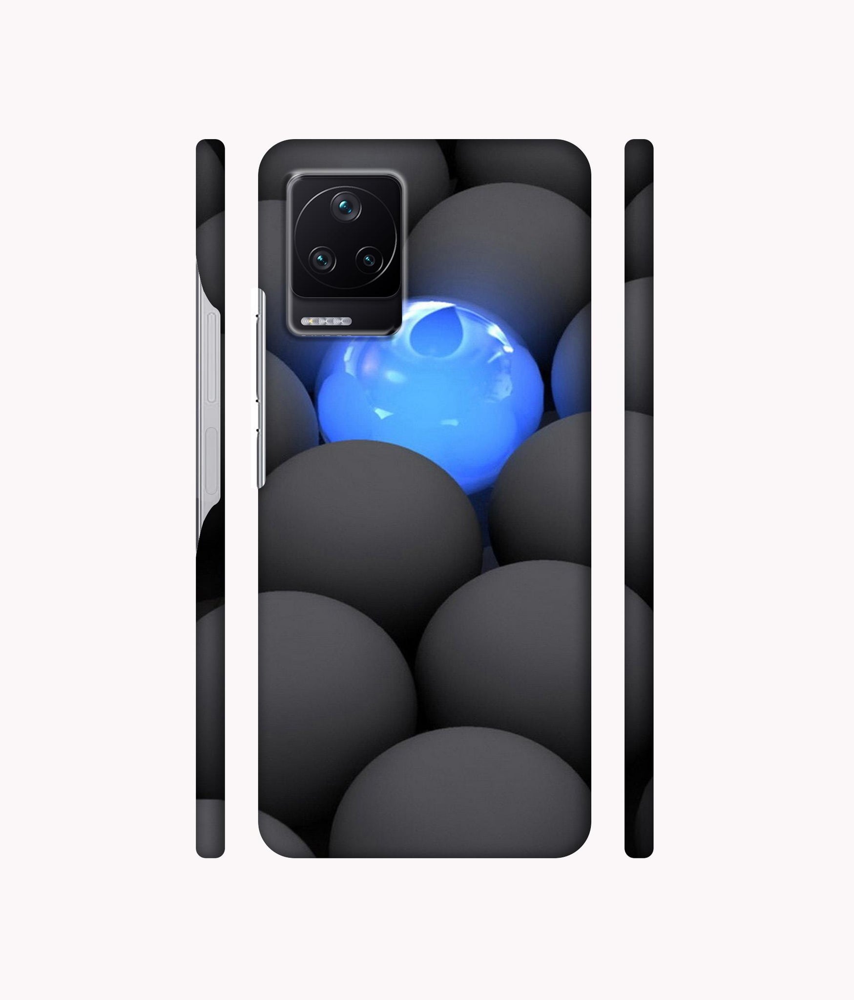 Balls Dark Neon Sight Surface Designer Hard Back Cover for Poco F4 5G / Mi Redmi K40S 5G