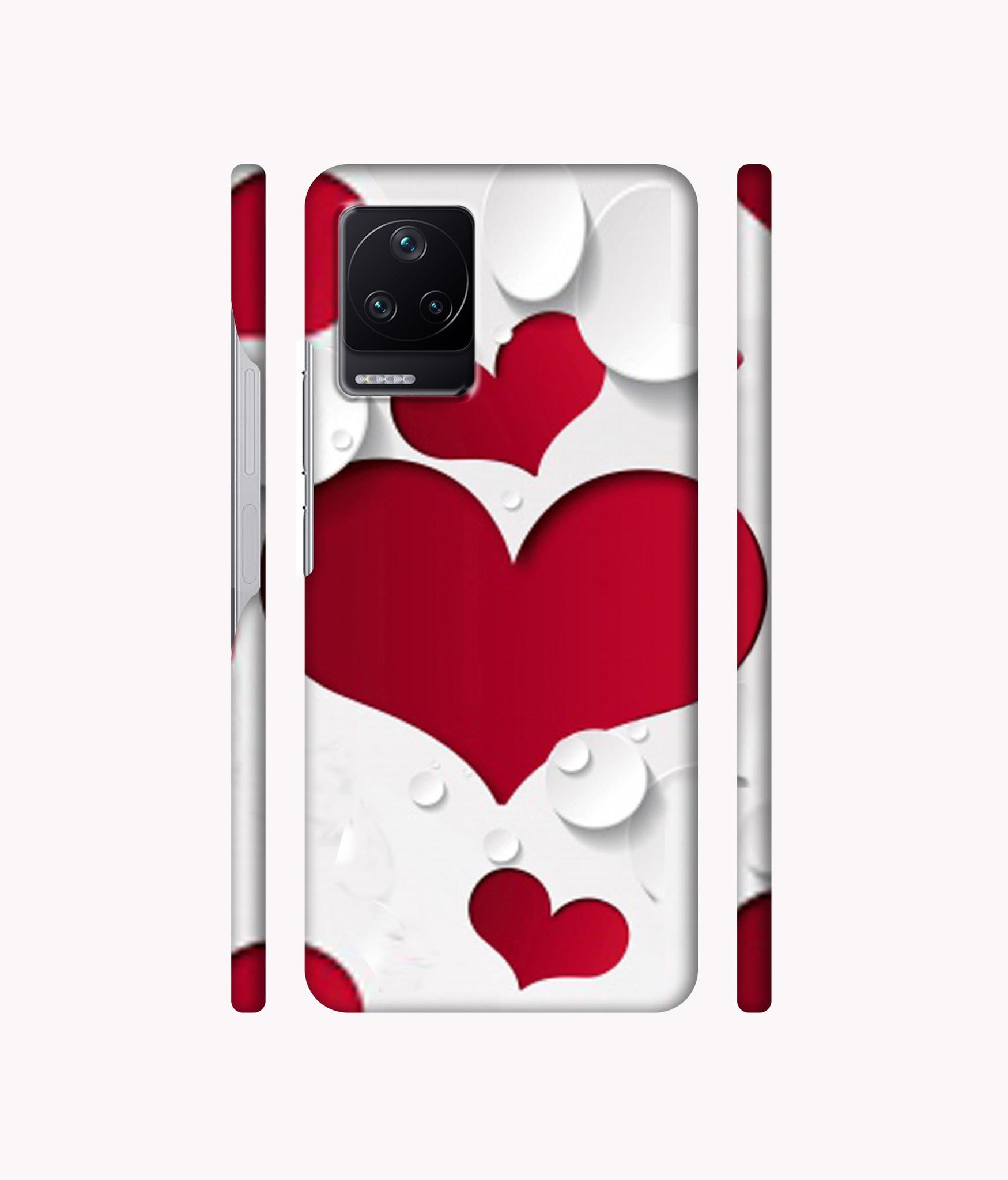 Multiple Hearts Designer Hard Back Cover for Poco F4 5G / Mi Redmi K40S 5G