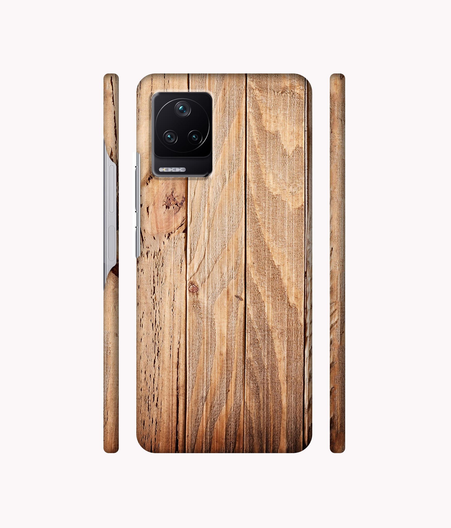 Wooden Texture Designer Hard Back Cover for Poco F4 5G / Mi Redmi K40S 5G