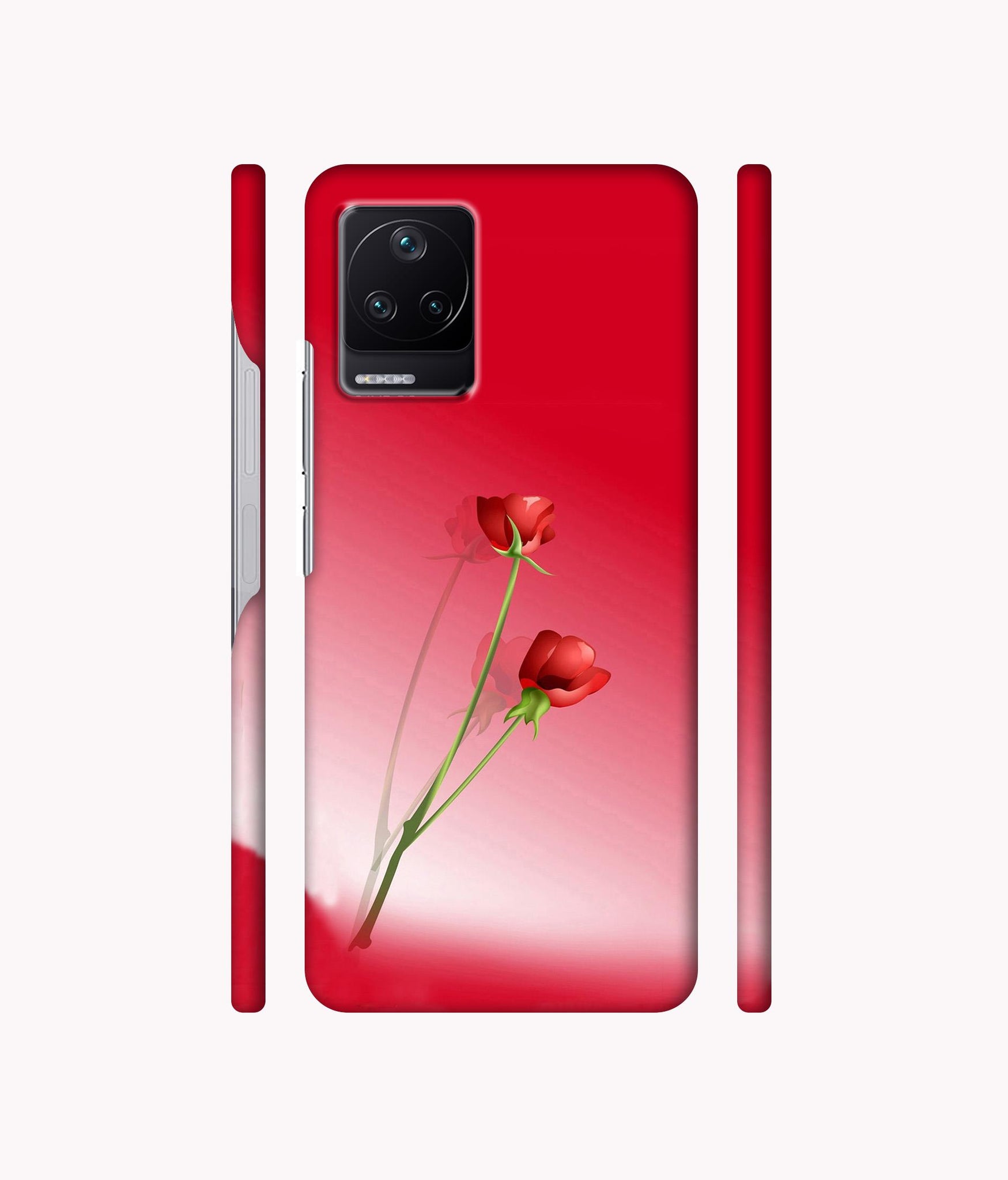 Red Roses Designer Hard Back Cover for Poco F4 5G / Mi Redmi K40S 5G