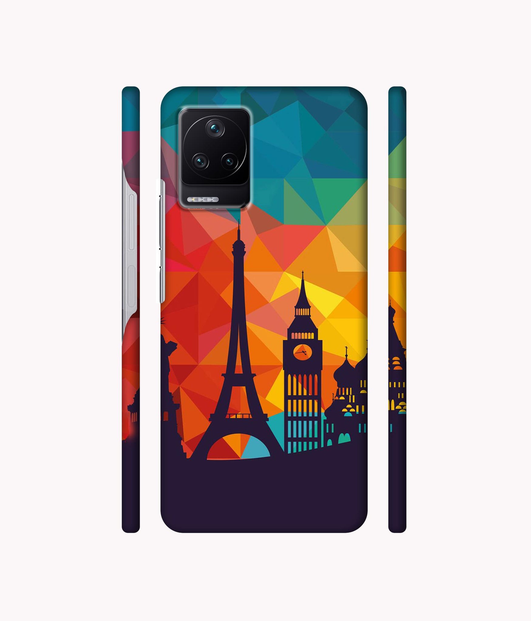 Colored Paris Designer Hard Back Cover for Poco F4 5G / Mi Redmi K40S 5G