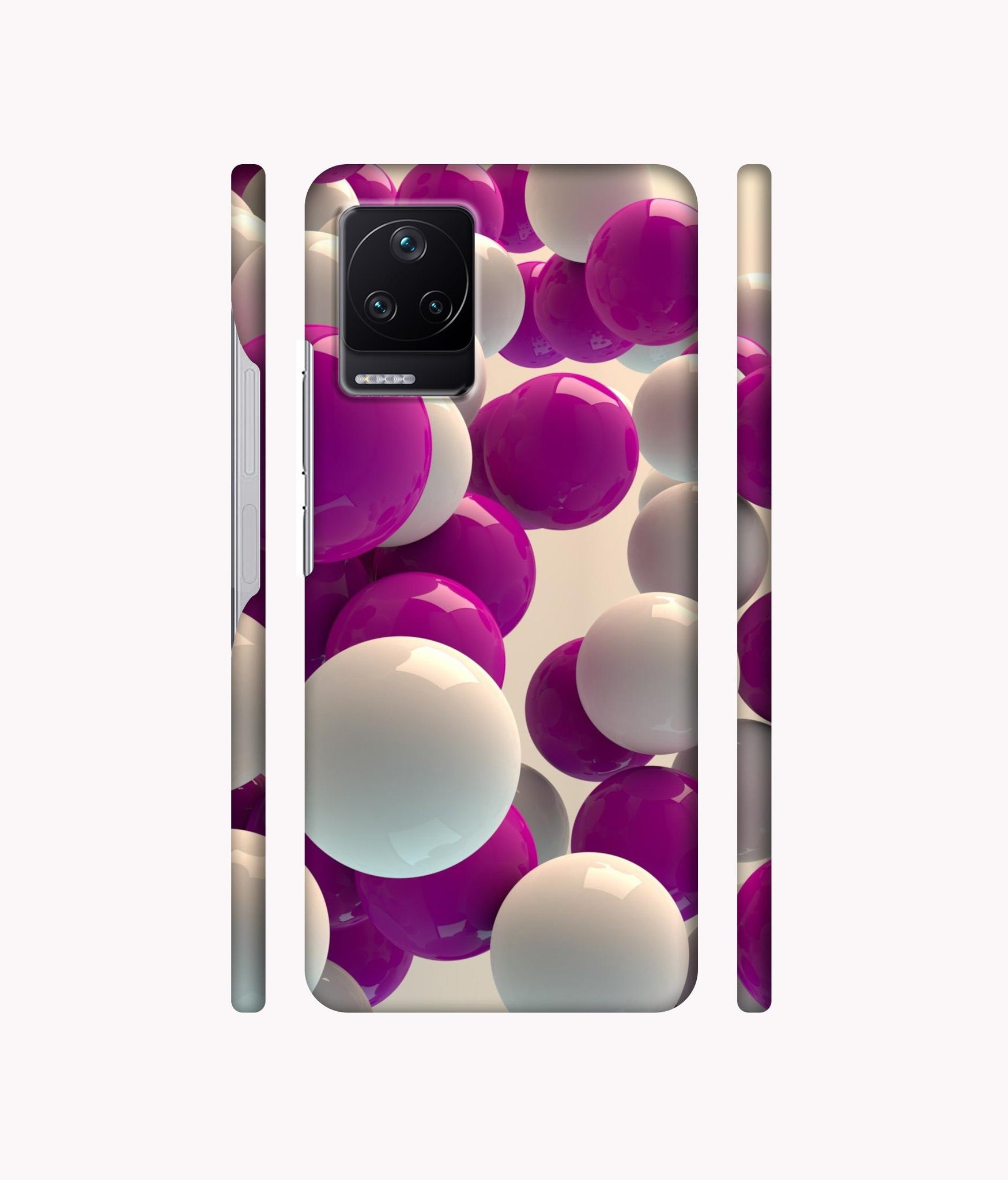 3D Balloons Designer Hard Back Cover for Poco F4 5G / Mi Redmi K40S 5G