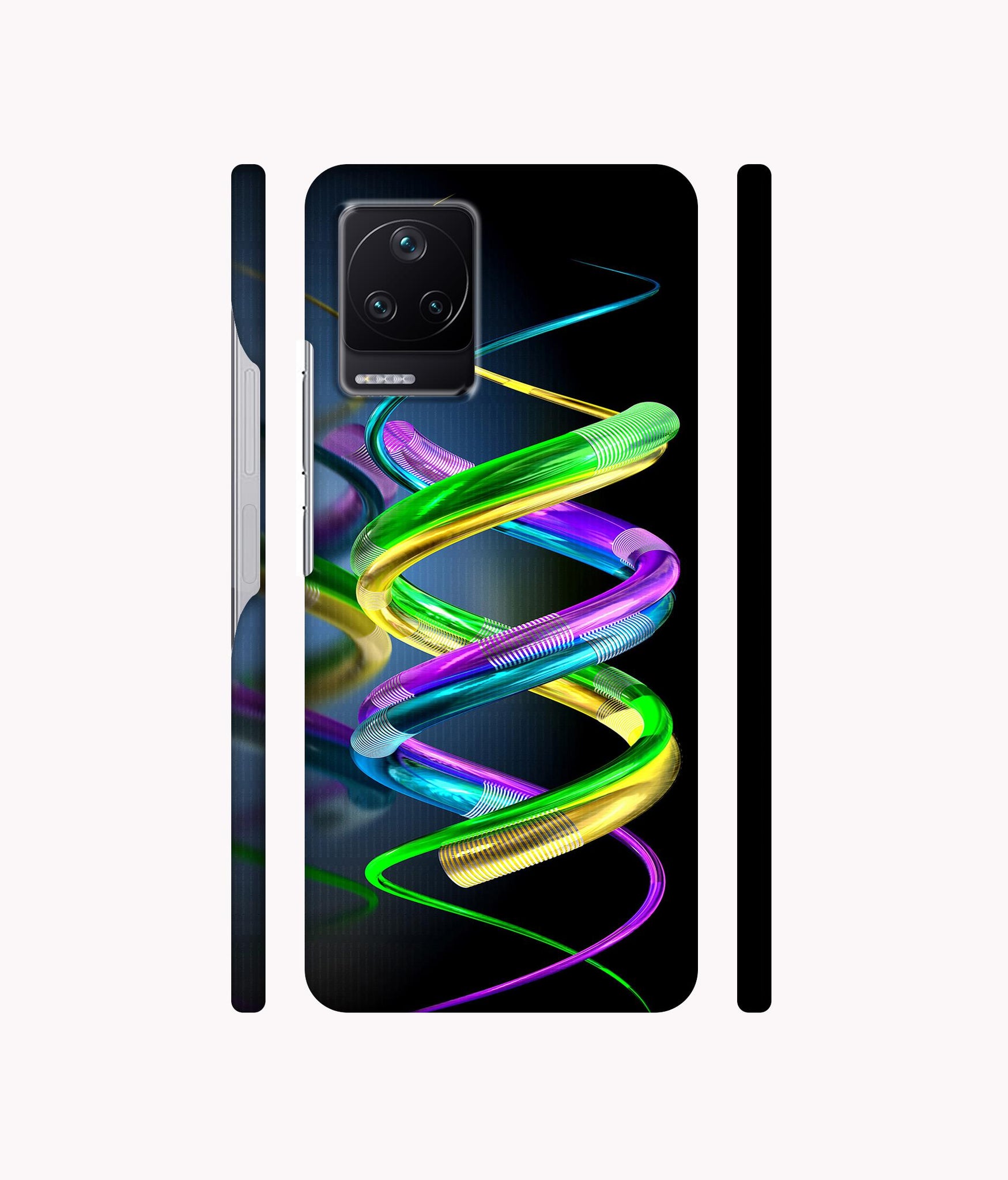 3D Spiral Designer Hard Back Cover for Poco F4 5G / Mi Redmi K40S 5G