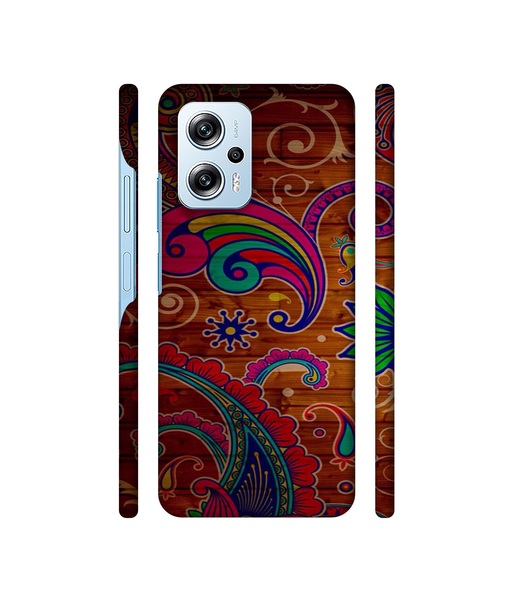 Wooden Pattern Print Designer Hard Back Cover for Mi Redmi Note 11T Pro 5G / Poco X4 GT 5G