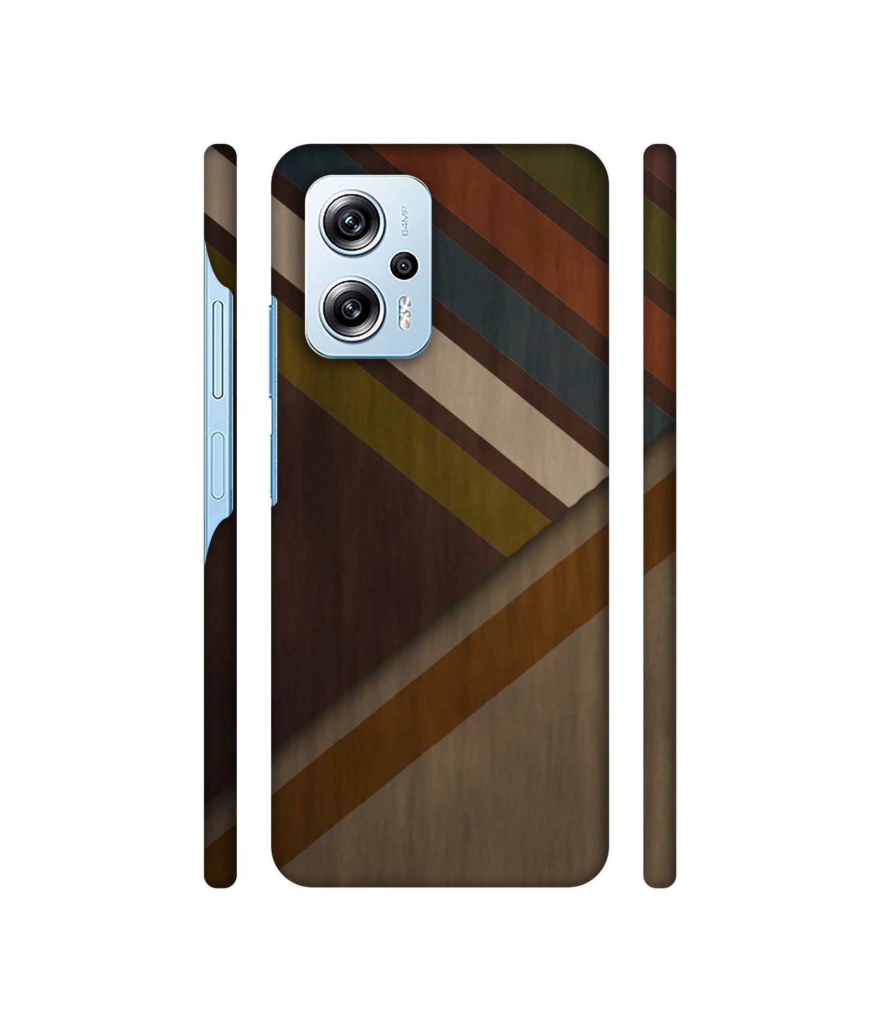 Colorful Wooden Pattern Designer Hard Back Cover for Mi Redmi Note 11T Pro 5G / Poco X4 GT 5G