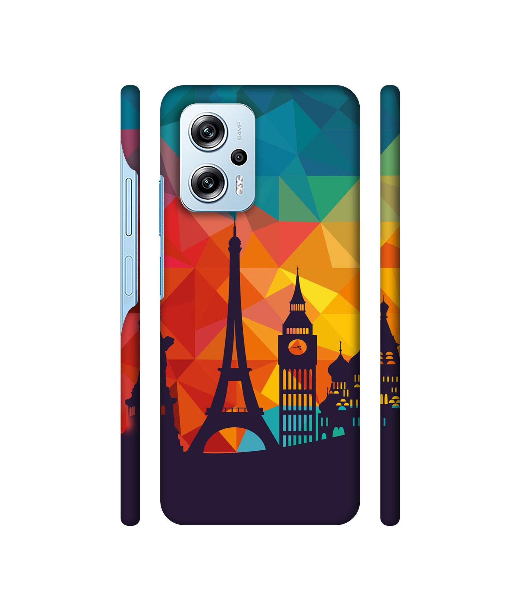 Colored Paris Designer Hard Back Cover for Mi Redmi Note 11T Pro 5G / Poco X4 GT 5G