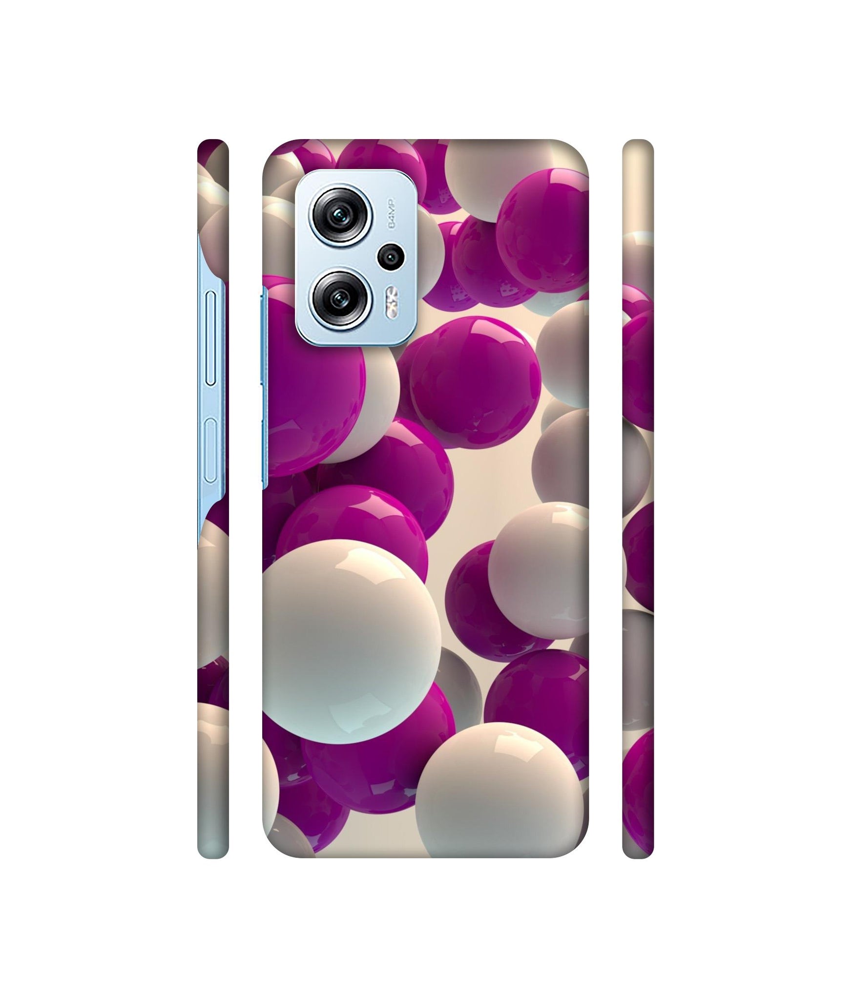 3D Balloons Designer Hard Back Cover for Mi Redmi Note 11T Pro 5G / Poco X4 GT 5G
