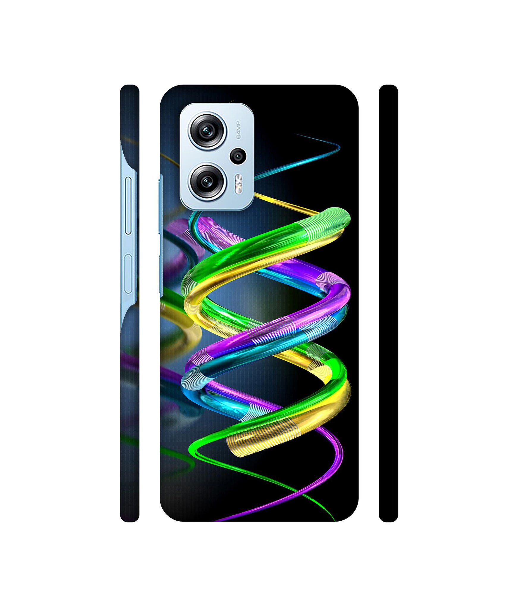 3D Spiral Designer Hard Back Cover for Mi Redmi Note 11T Pro 5G / Poco X4 GT 5G