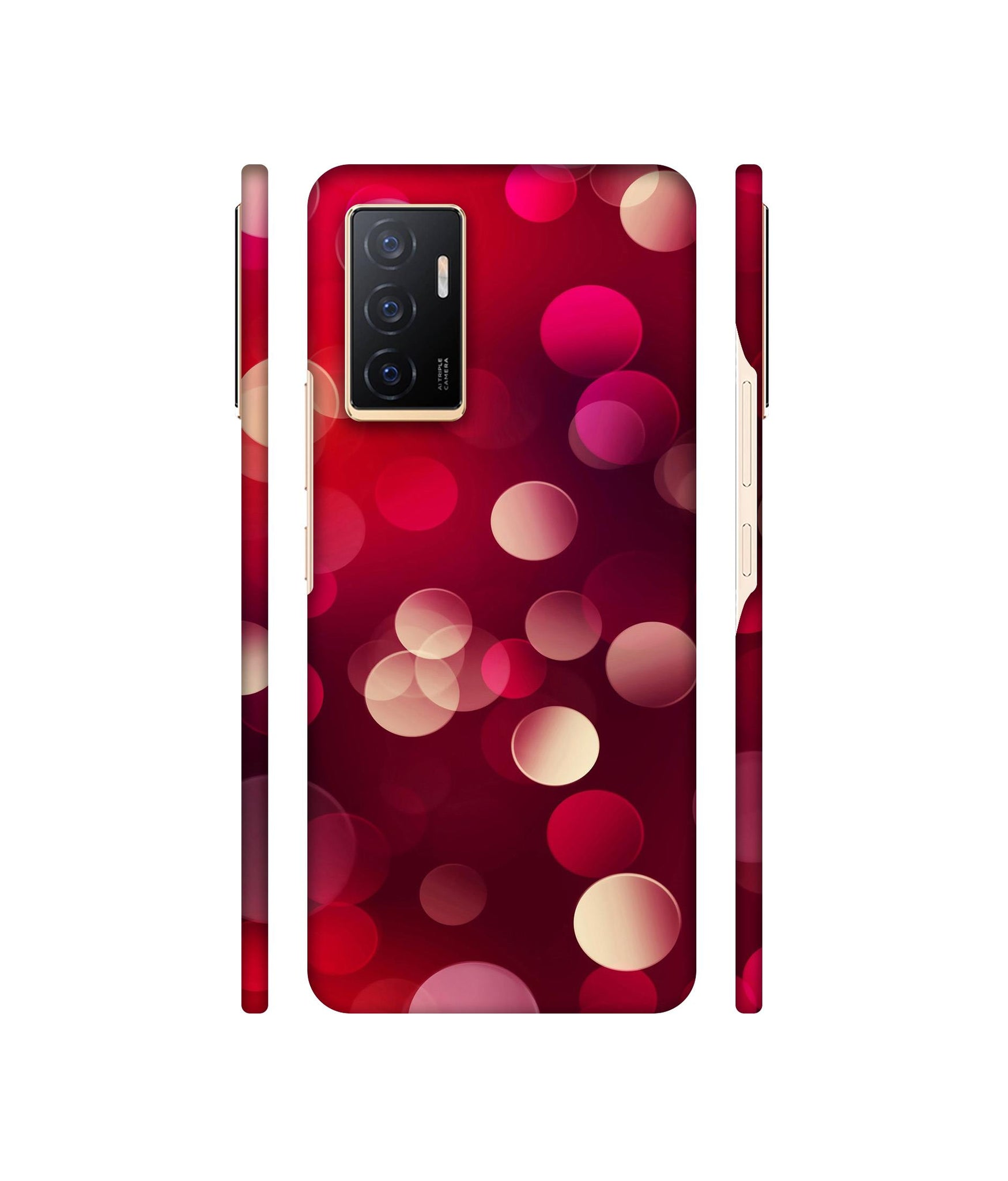 3D Circles Designer Hard Back Cover for Vivo V23e 4G / Vivo V23e 5G