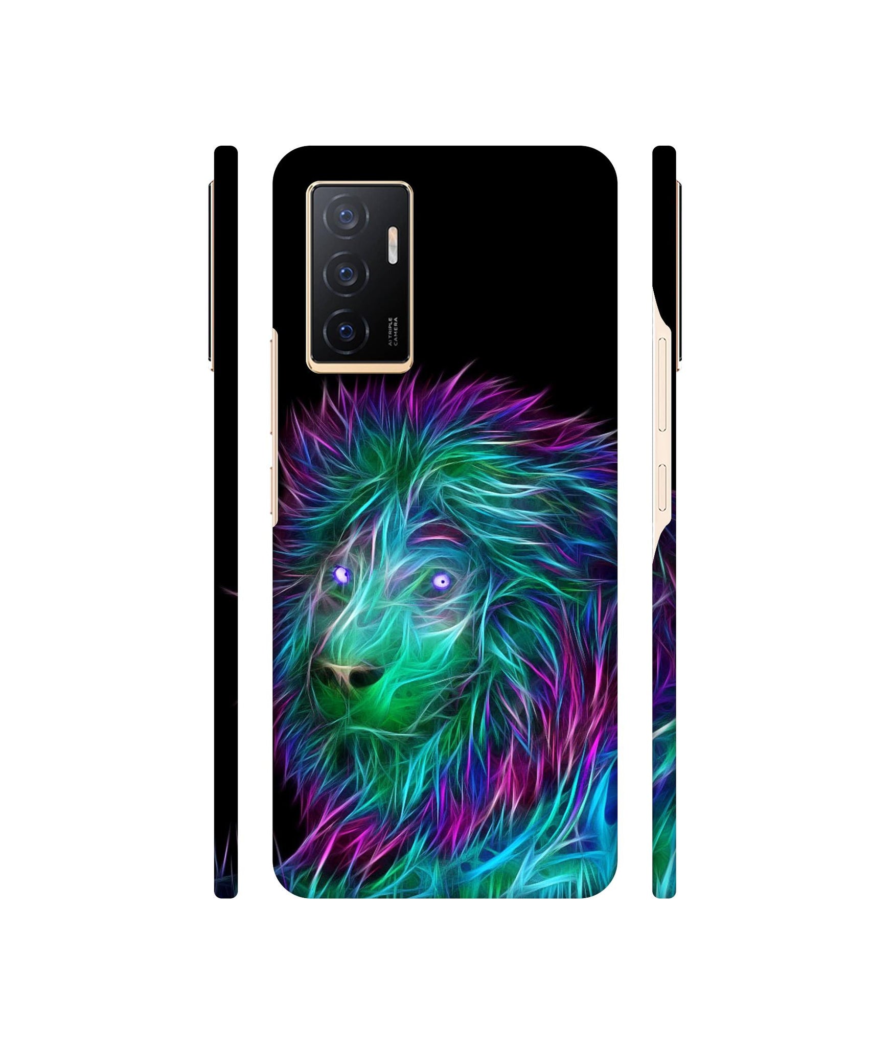 3D Lion Designer Hard Back Cover for Vivo V23e 4G / Vivo V23e 5G