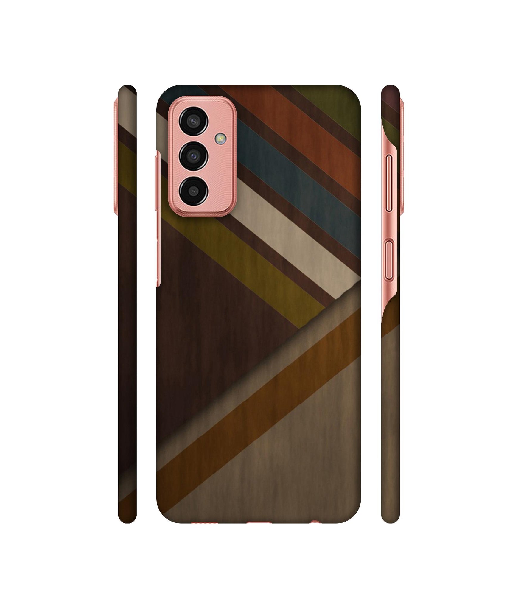 Colorful Wooden Pattern Designer Hard Back Cover for Samsung Galaxy M13 4G