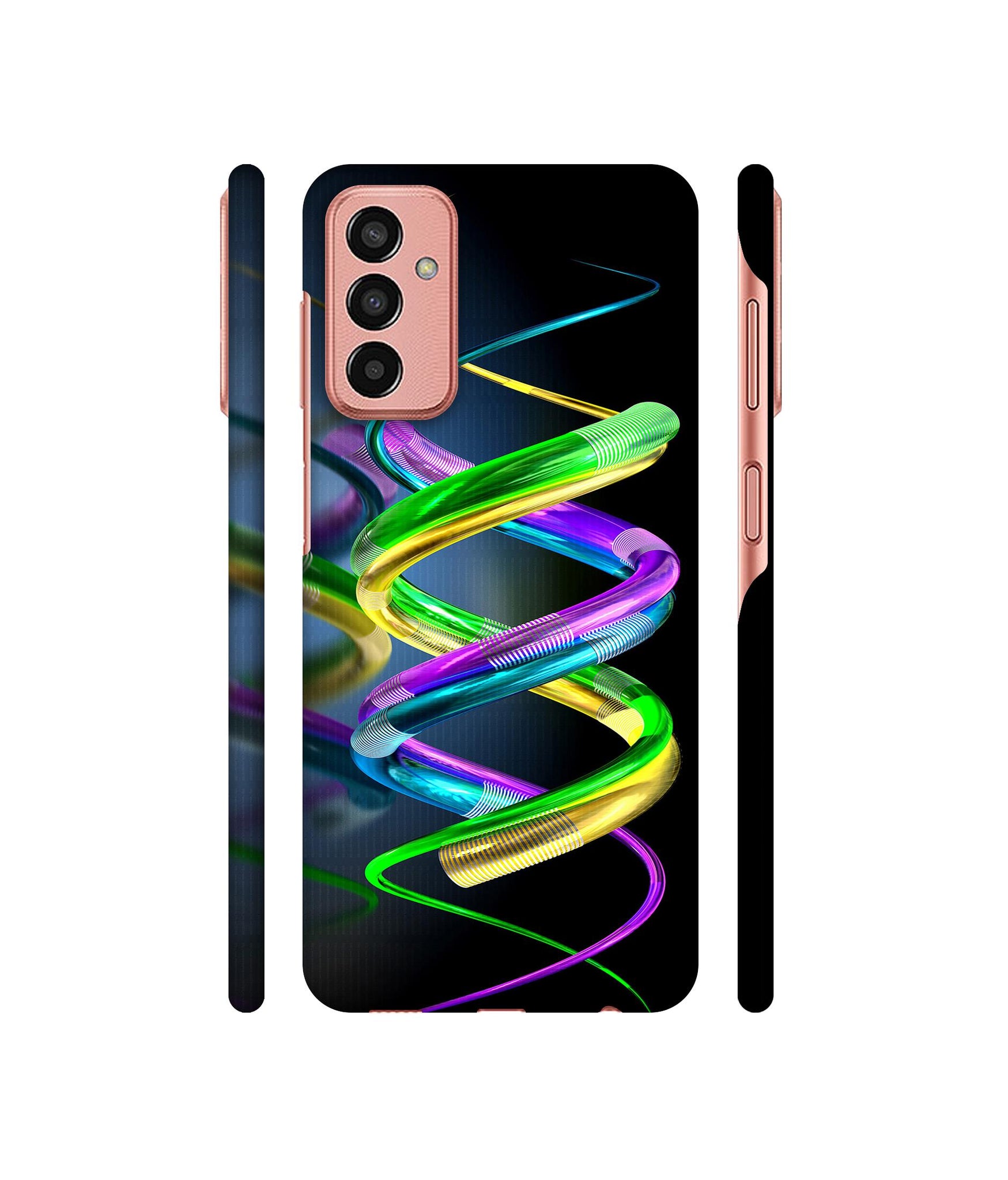 3D Spiral Designer Hard Back Cover for Samsung Galaxy M13 4G