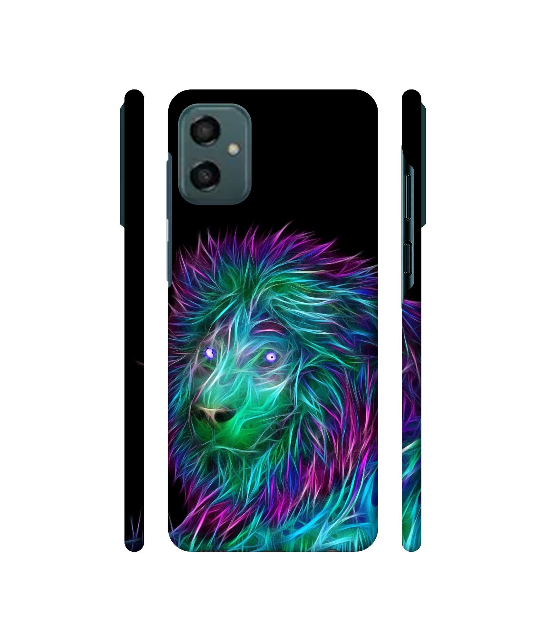 3D Lion Designer Hard Back Cover for Samsung Galaxy M13 5G