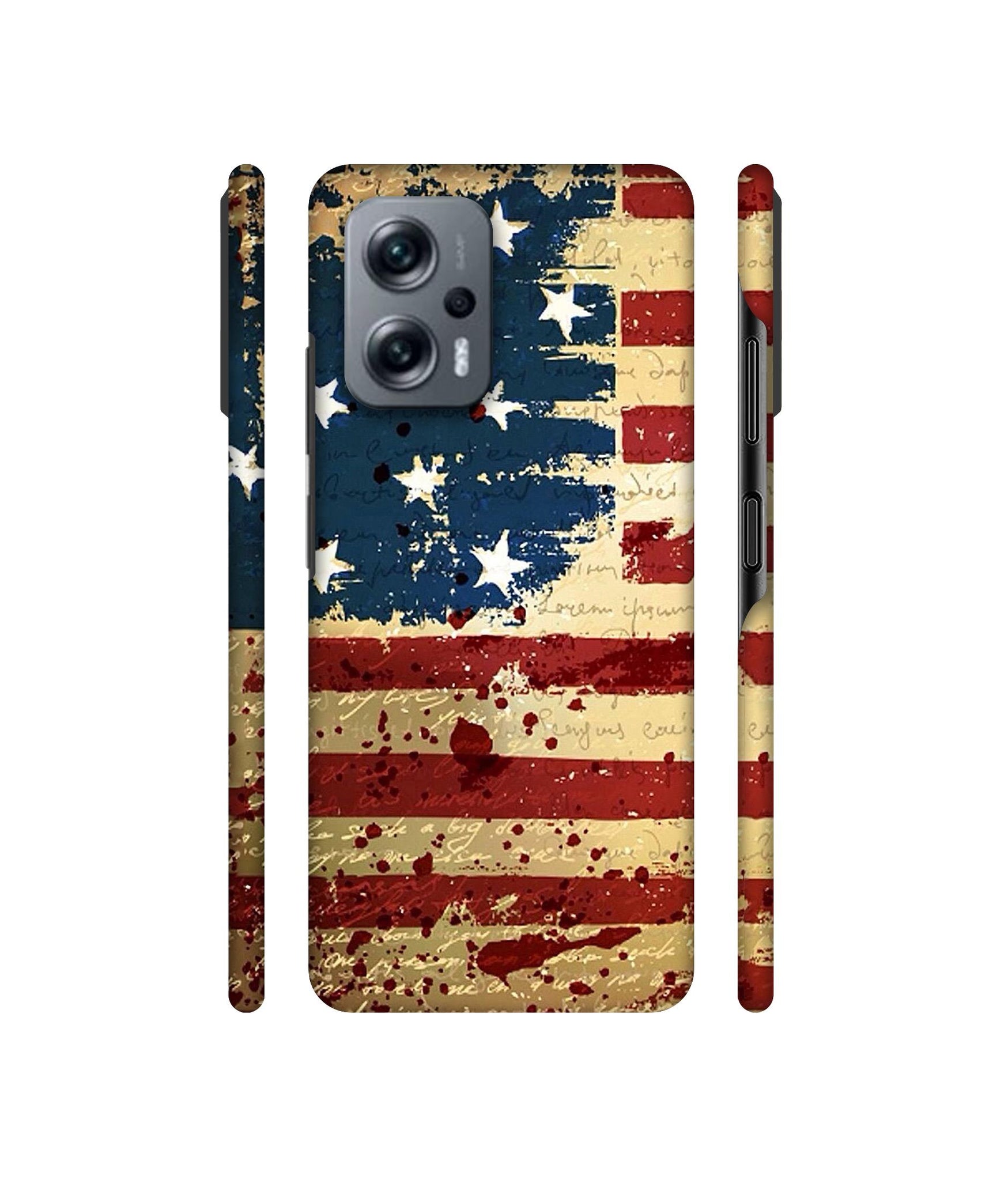 Colorful USA Flag Designer Hard Back Cover for Mi Redmi K50i 5G
