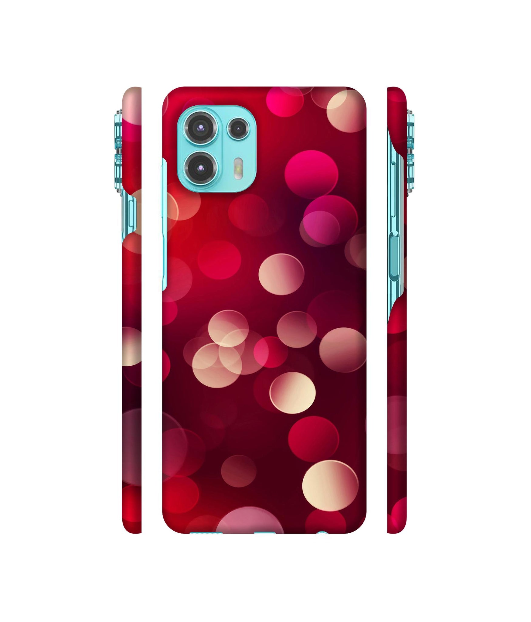3D Circles Designer Hard Back Cover for Motorola edge 20 Fusion 5G