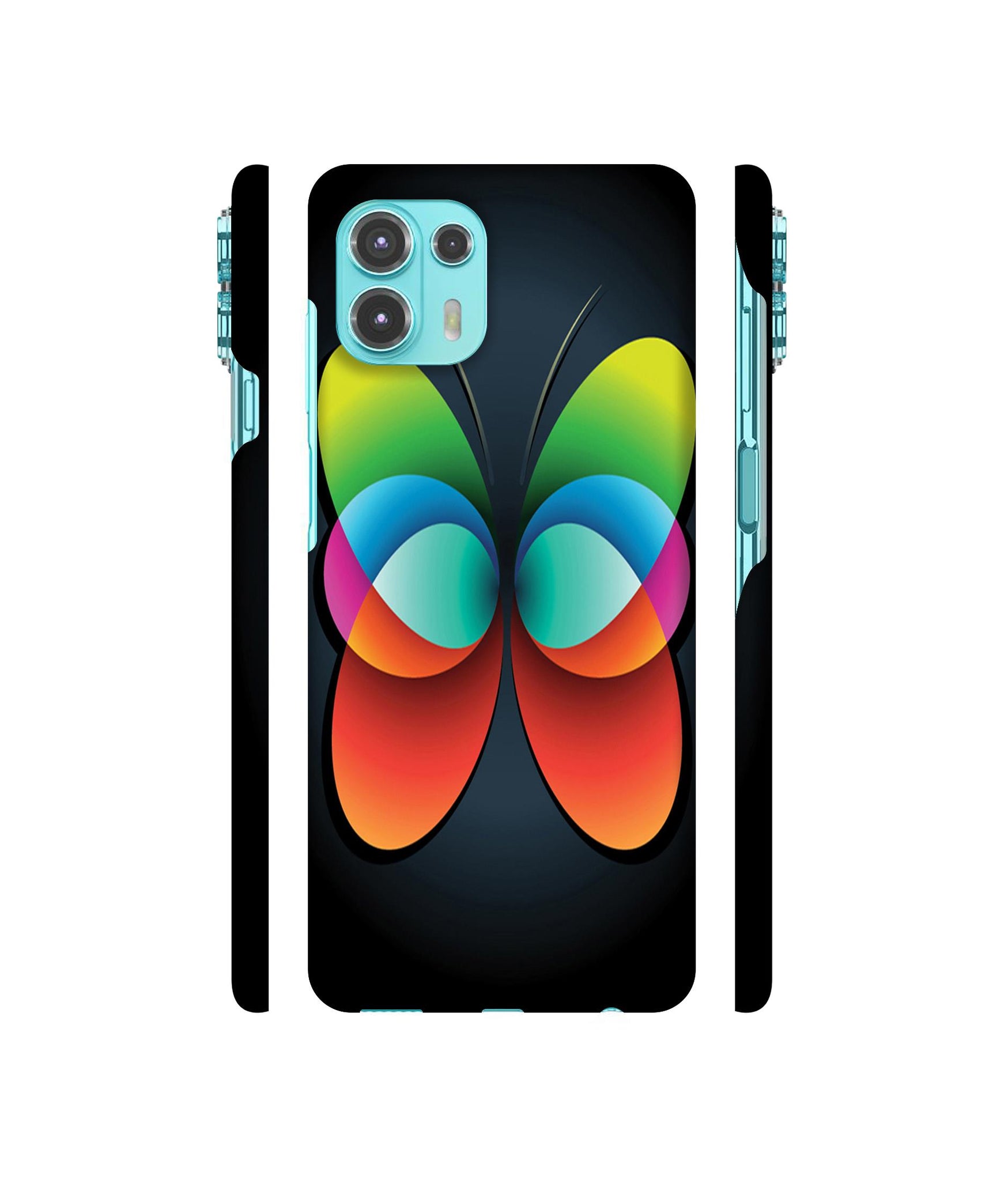 Colourfull Butterfly Designer Hard Back Cover for Motorola edge 20 Fusion 5G