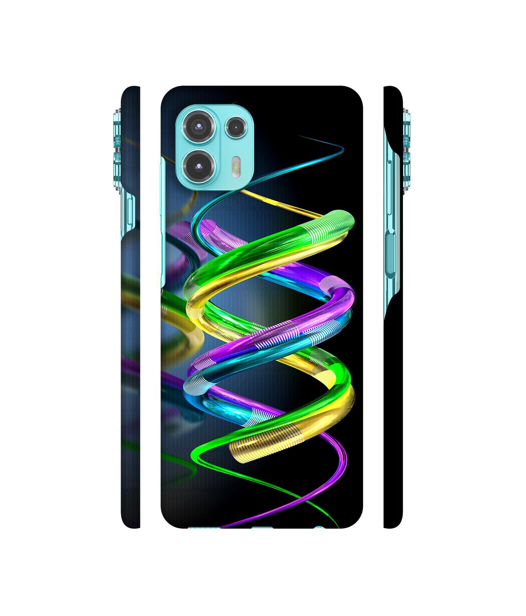 3D Spiral Designer Hard Back Cover for Motorola edge 20 Fusion 5G