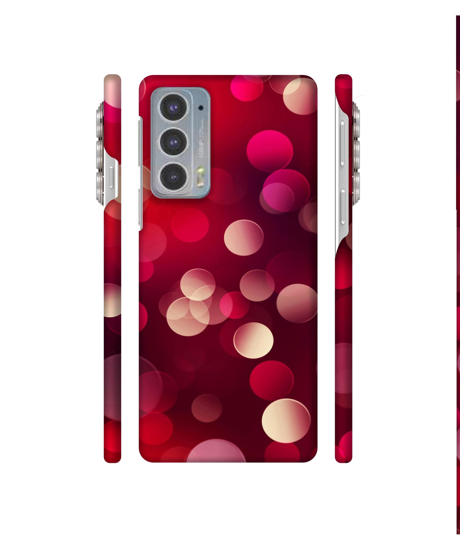 3D Circles Designer Hard Back Cover for Motorola edge 20 5G