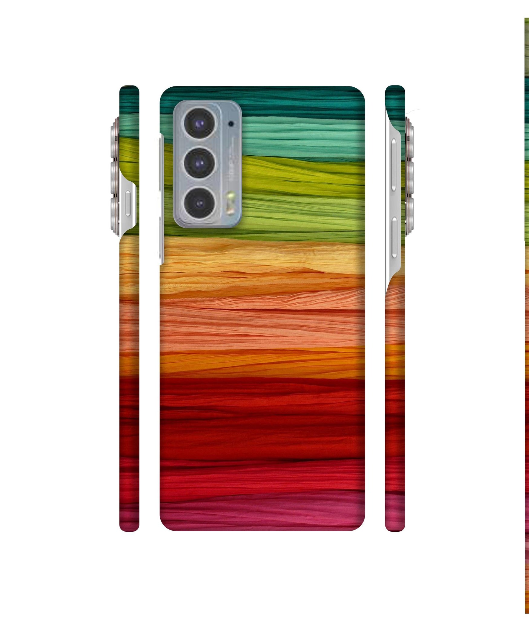 Colorful Thread Designer Hard Back Cover for Motorola edge 20 5G