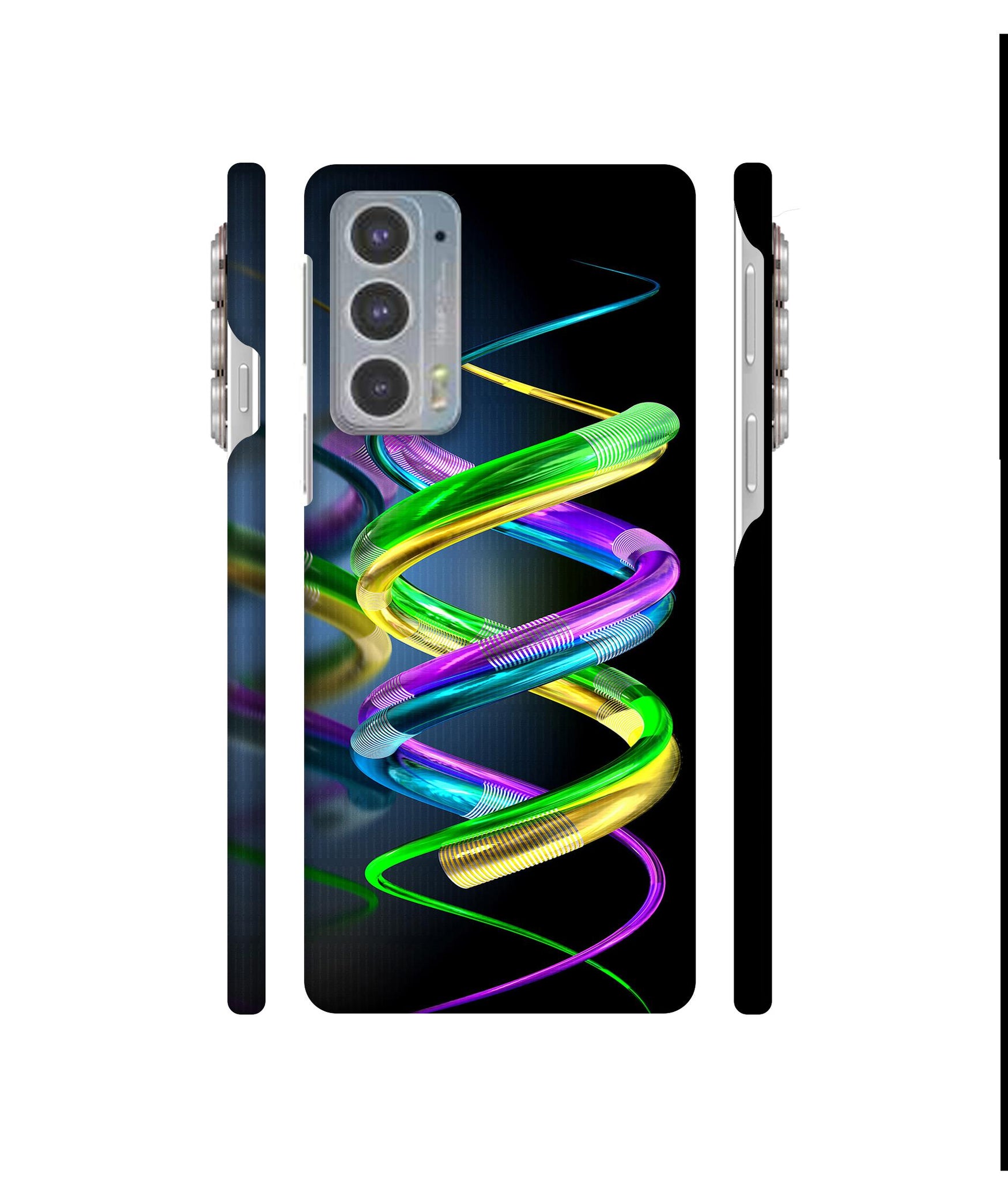 3D Spiral Designer Hard Back Cover for Motorola edge 20 5G