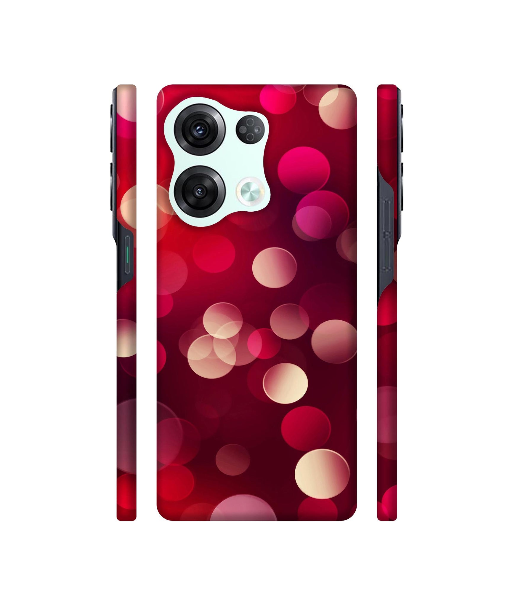3D Circles Designer Hard Back Cover for Oppo Reno8 Pro 5G