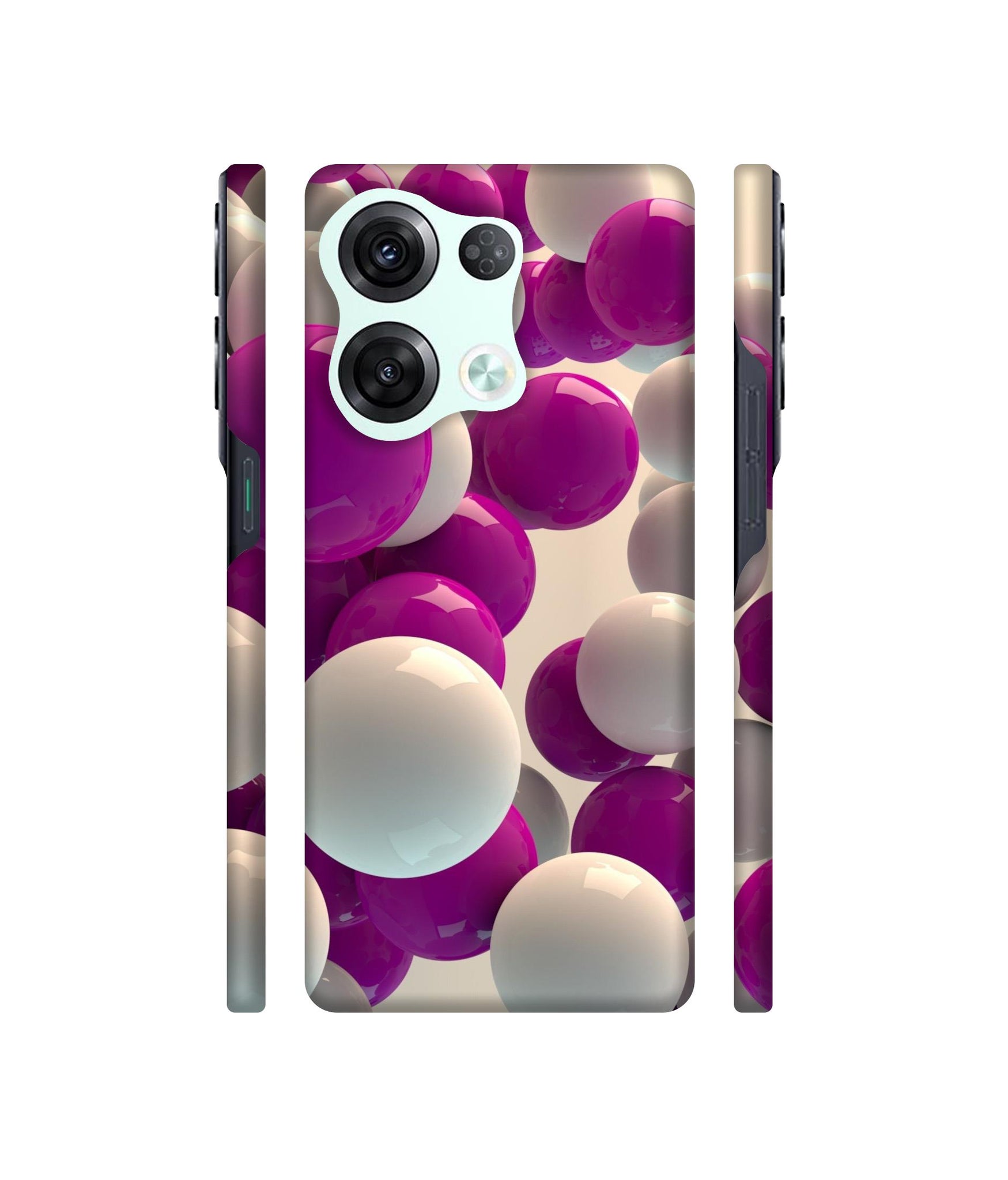 3D Balloons Designer Hard Back Cover for Oppo Reno8 Pro 5G