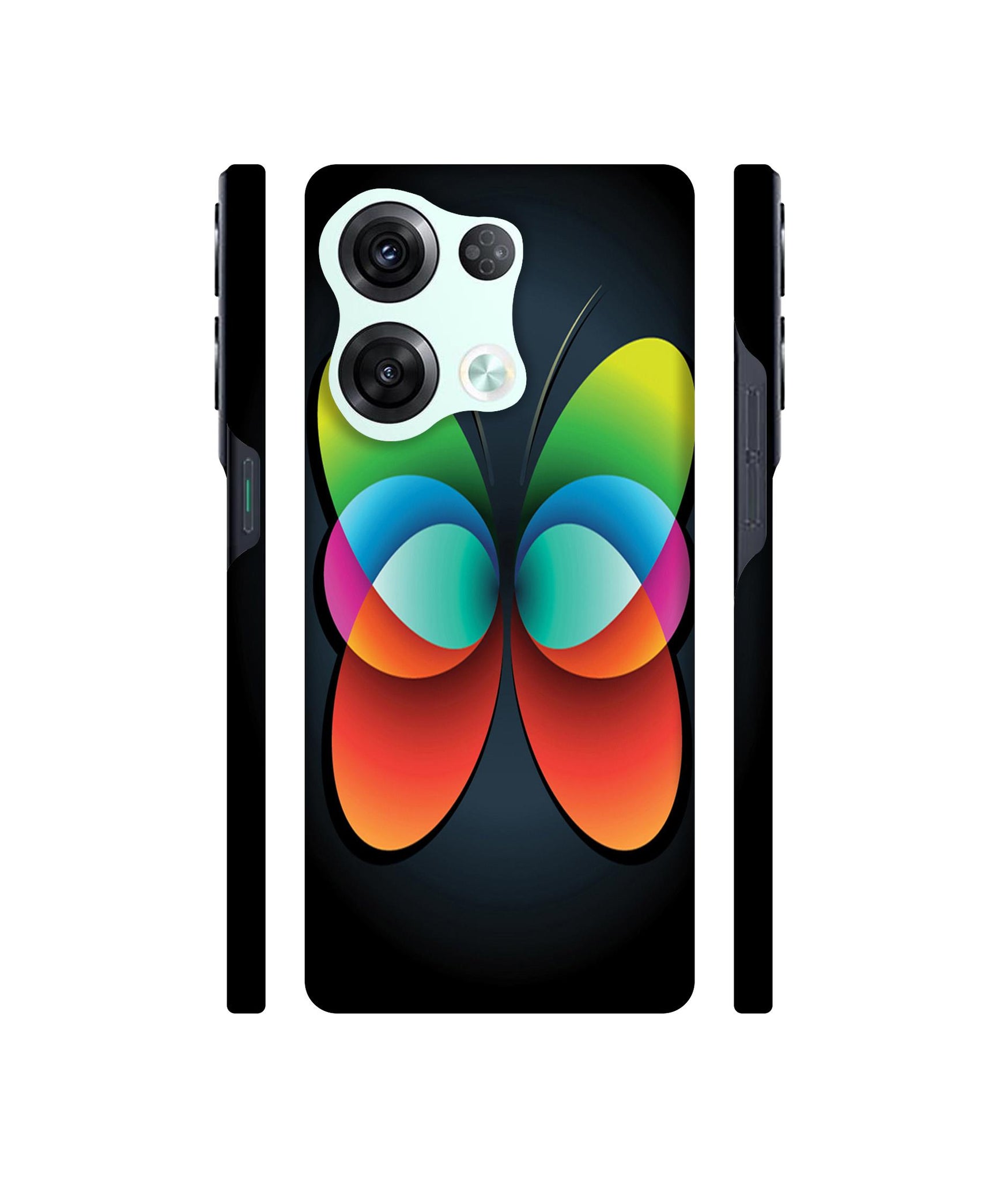 Colourfull Butterfly Designer Hard Back Cover for Oppo Reno8 Pro 5G