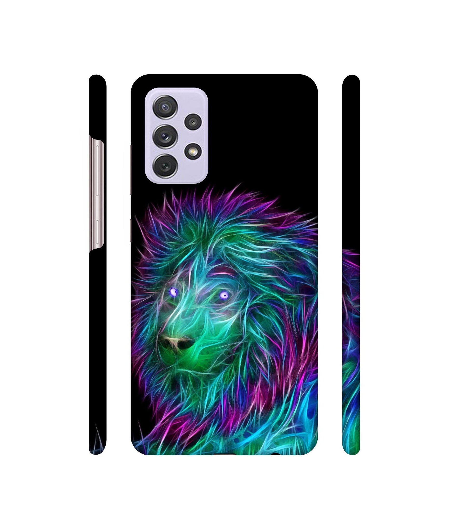 3D Lion Designer Hard Back Cover for Samsung Galaxy A72 4G
