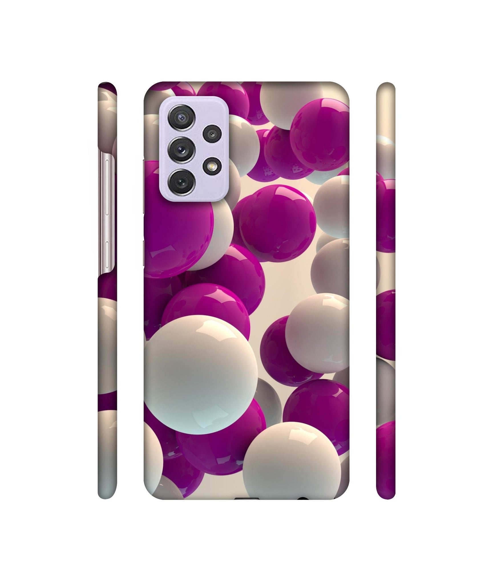 3D Balloons Designer Hard Back Cover for Samsung Galaxy A72 4G