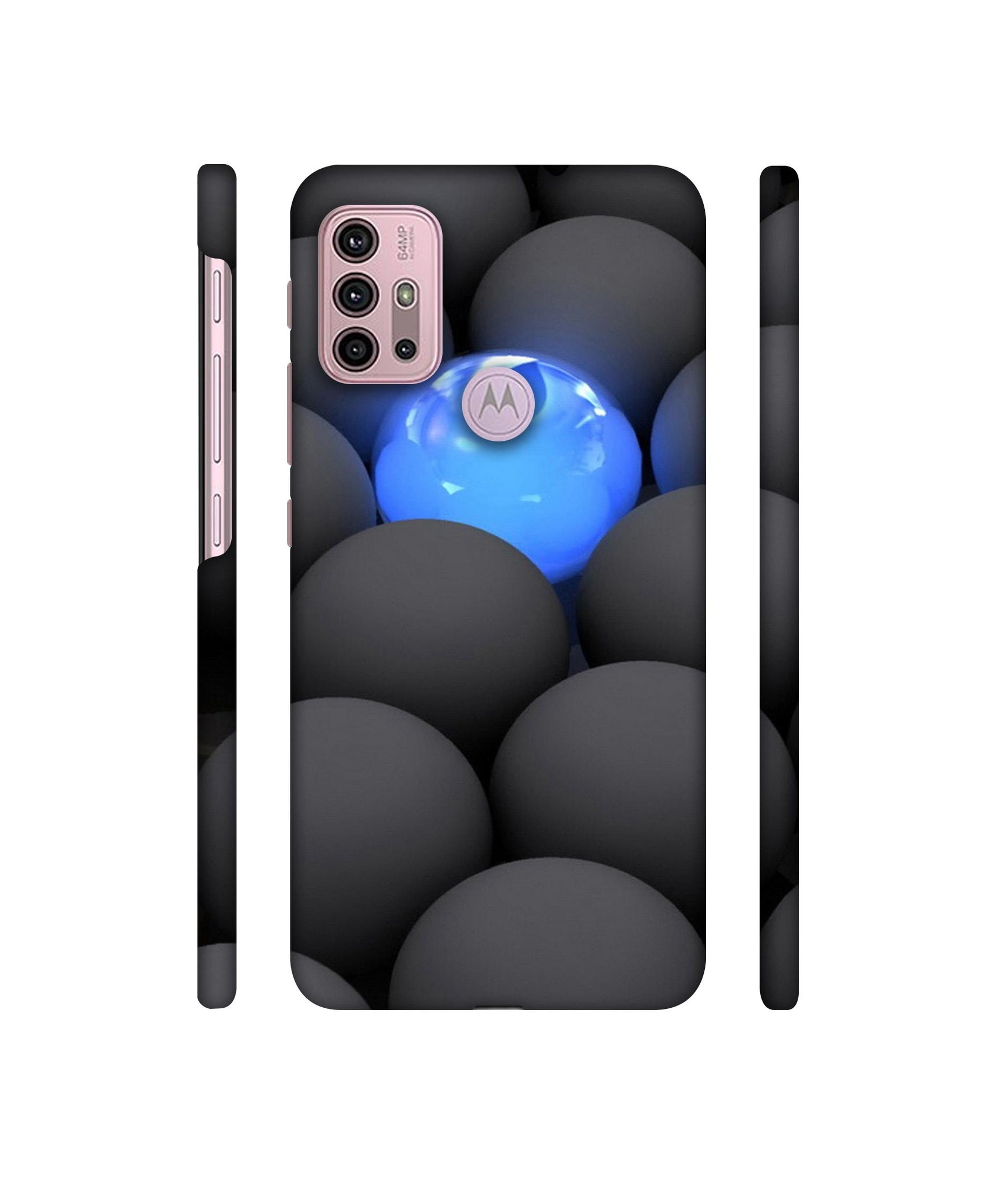 Balls Dark Neon Sight Surface Designer Hard Back Cover for Motorola Moto G30 / Moto G10 Power