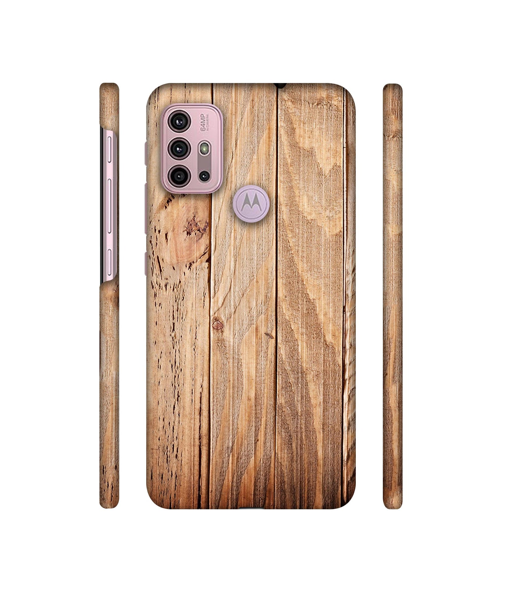 Wooden Texture Designer Hard Back Cover for Motorola Moto G30 / Moto G10 Power